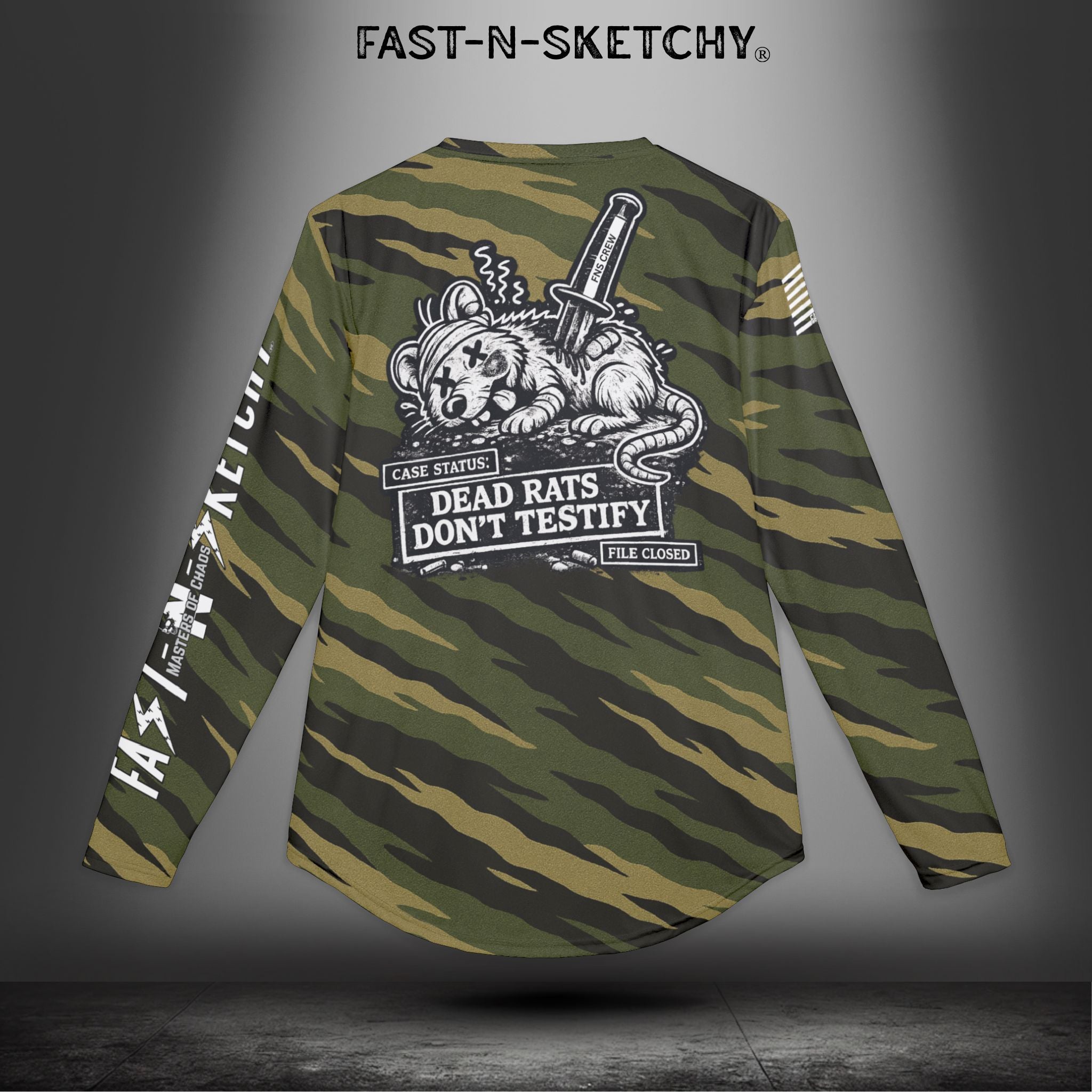 Dead Rats Don't Testify: Biker Edition UV Riding Long-Sleeve Tee