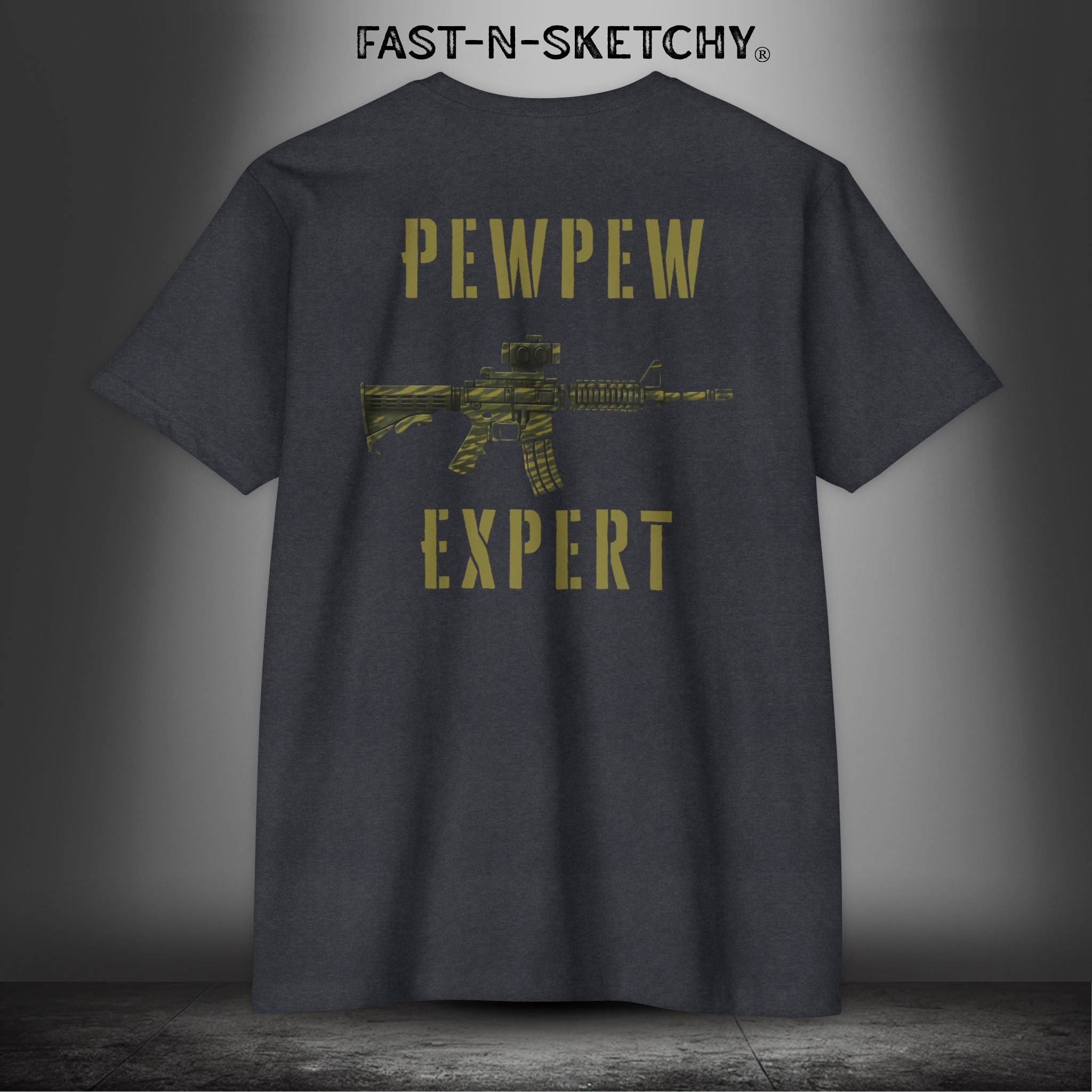 PewPew Expert: Military Edition - T-Shirt Next Level 6210
