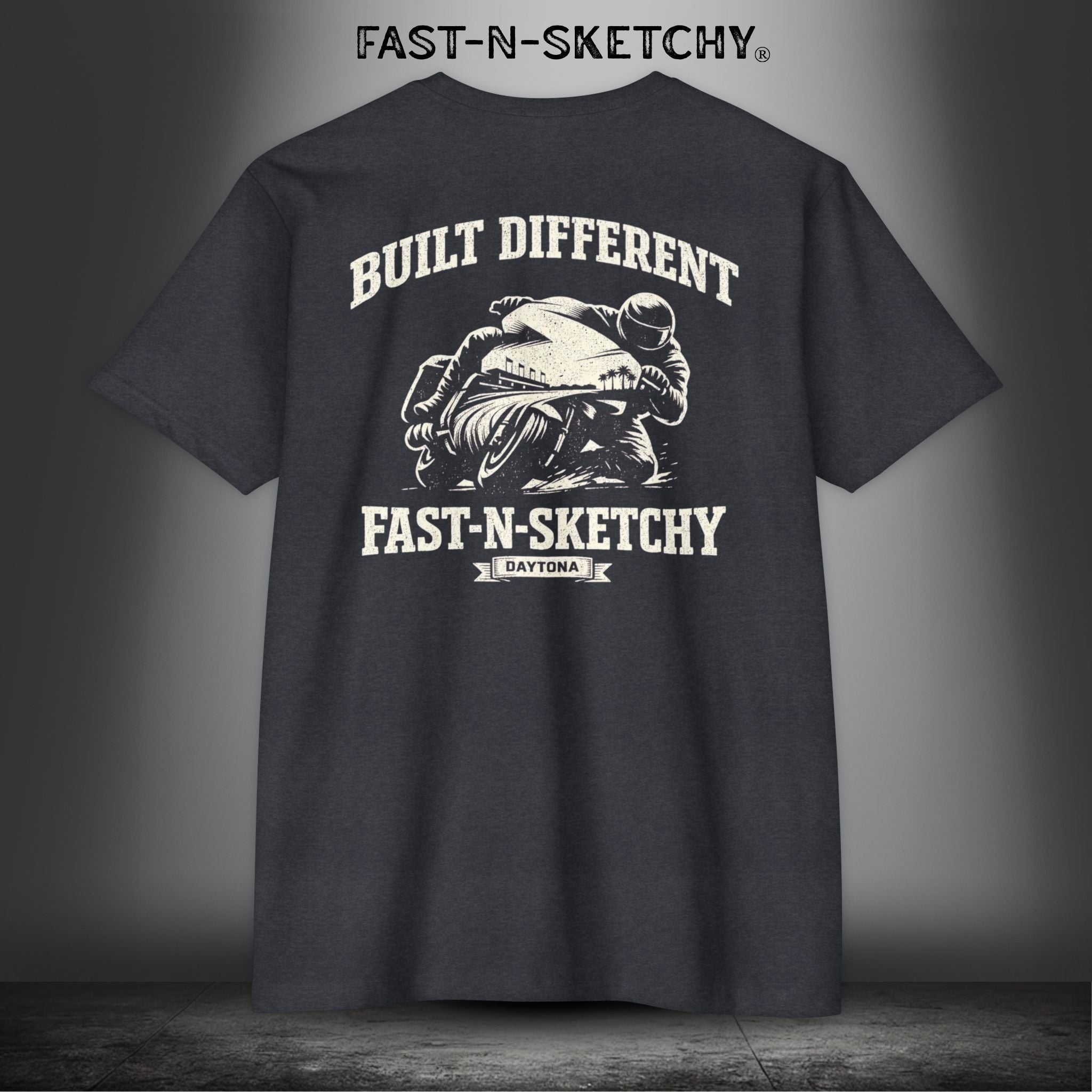 Built Different: Daytona Bike Week Bagger Racing Biker Edition Premium Tee