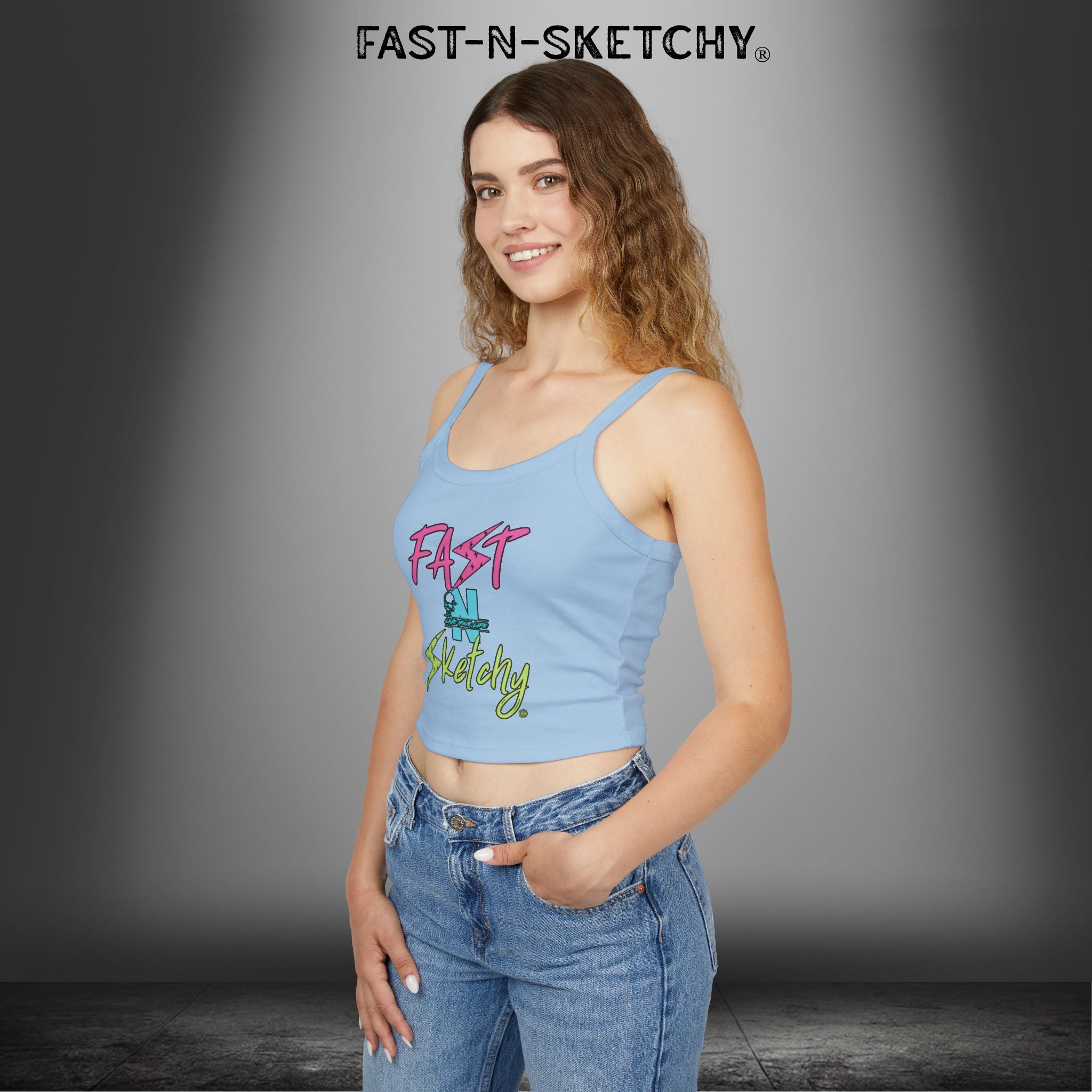 FAST-N-SKETCHY®: Spaghetti Strap Tank Top