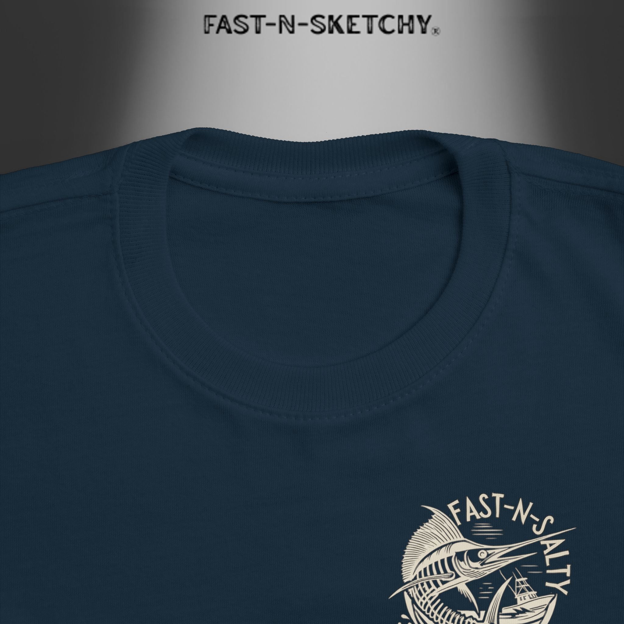 FAST-N-SALTY™ Catch Me If You Can – Marlin Toddler Tee | Fast Fins and Faster Feet.