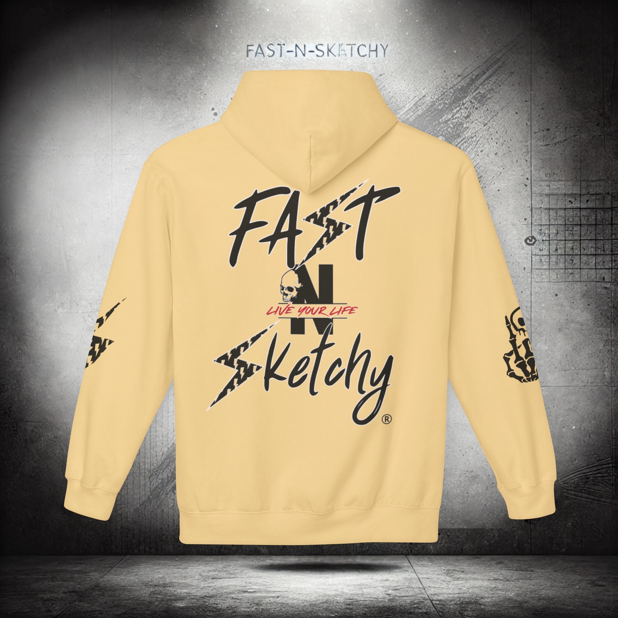 FAST-N-SKETCHY®: Fleece Hoodie 80/20 Blend (Light Colors)