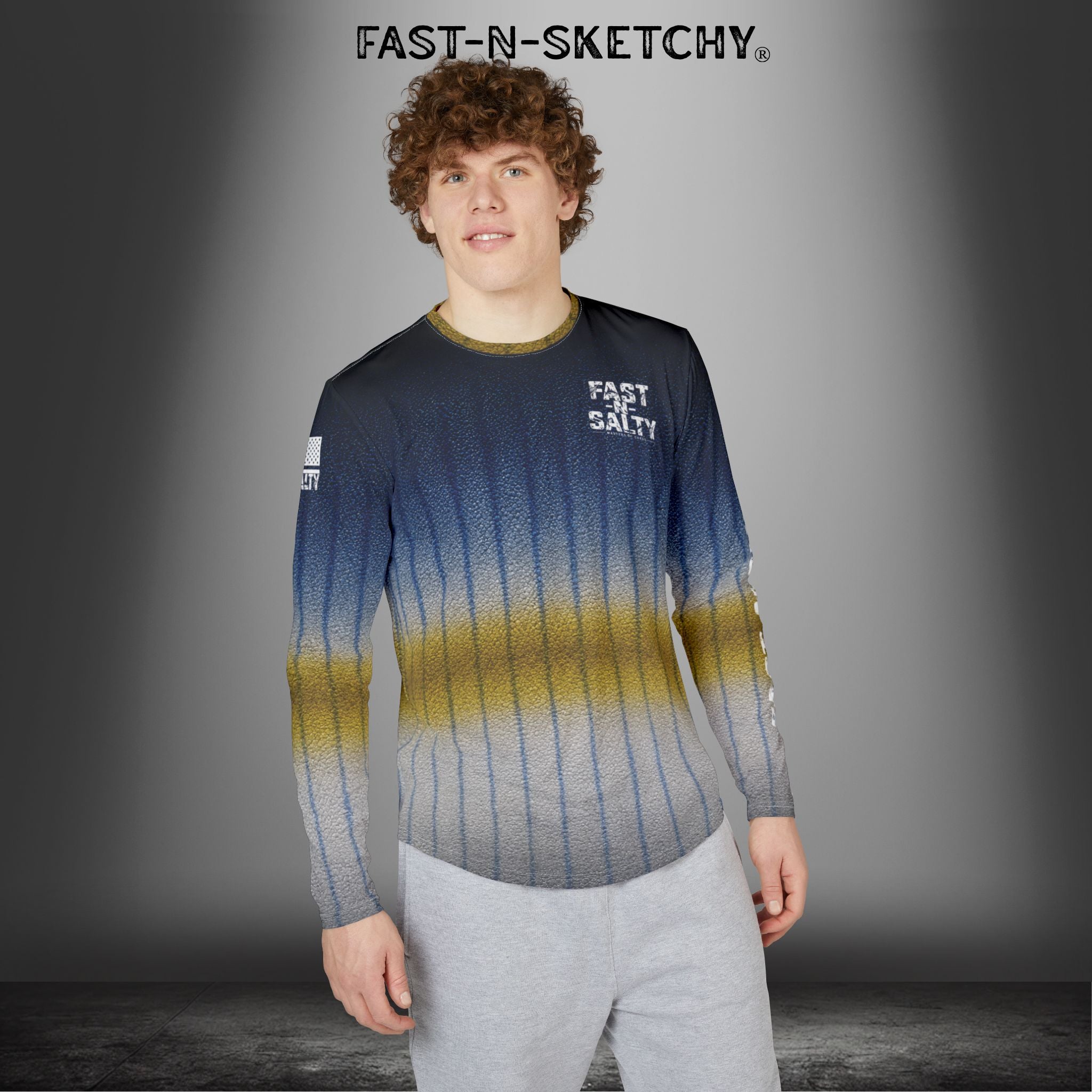 Yellowfin Tuna Camo Fast-N-Salty UV Protection Long Sleeve Shirt