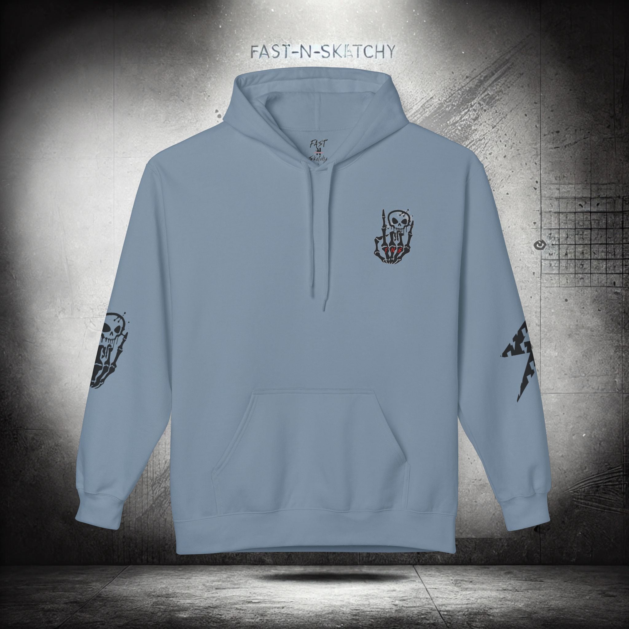 FAST-N-SKETCHY®: Fleece Hoodie 80/20 Blend (Light Colors)