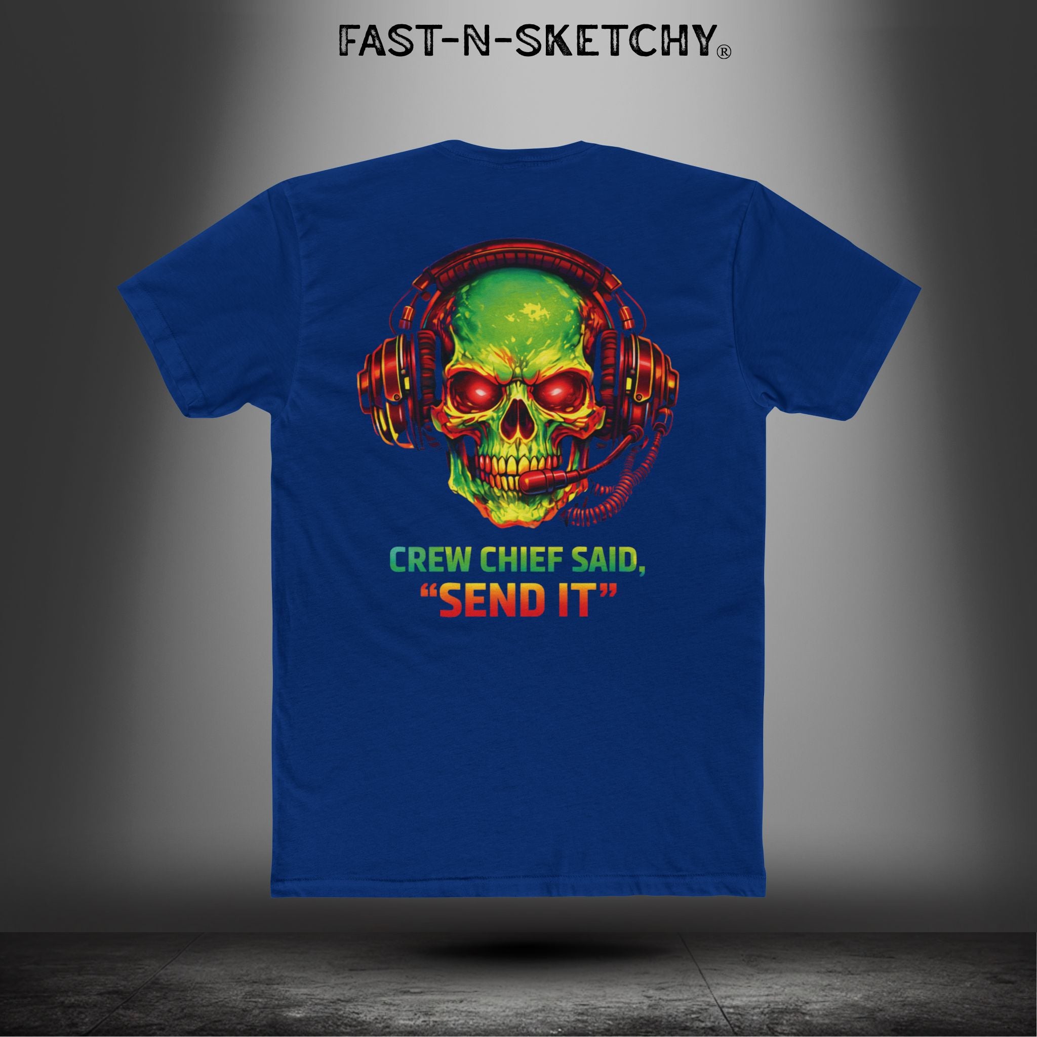 Crew Chief Said, Send It: Bagger Racing Biker Edition Relaxed Classic Tee