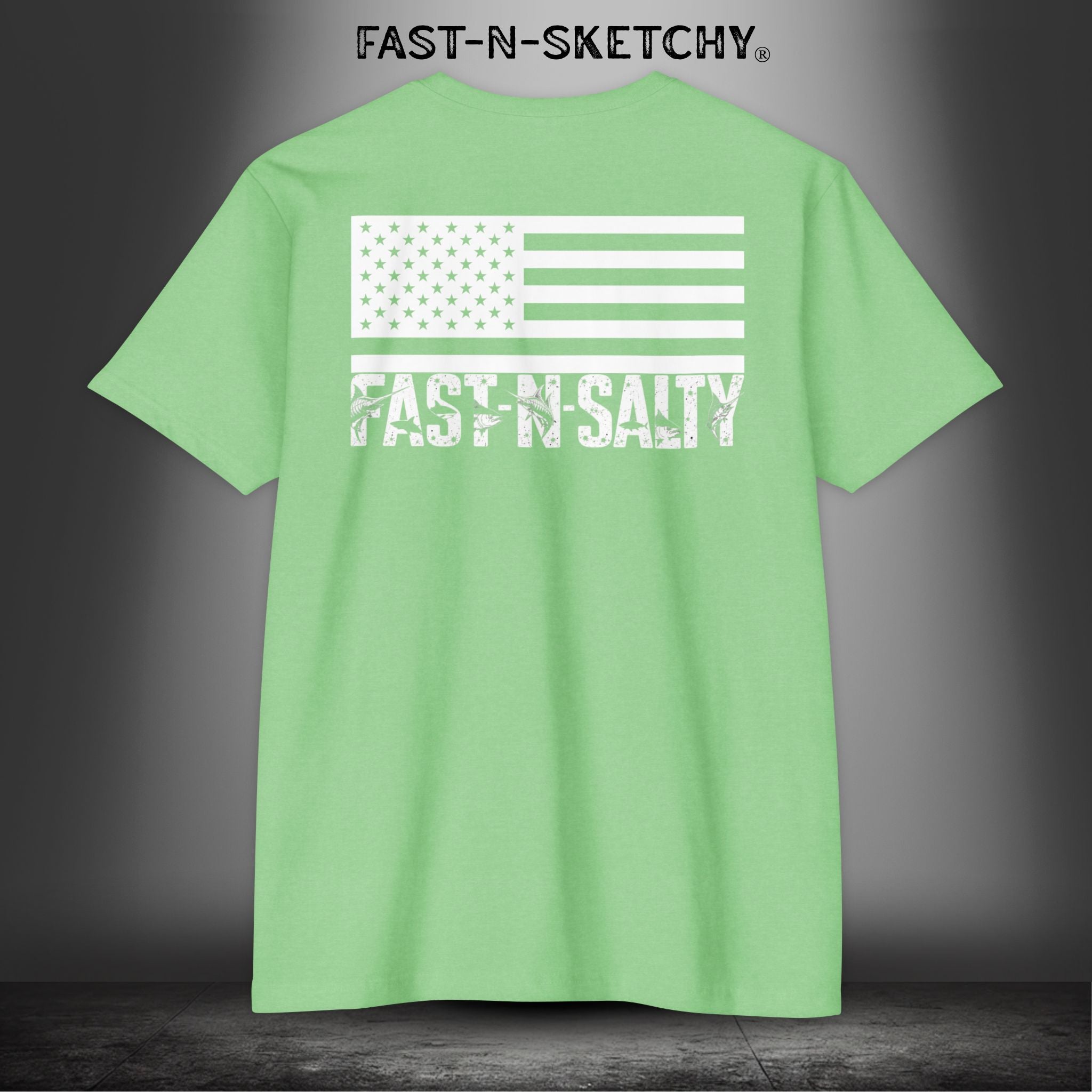 Fast-N-Salty Flag Tee — Premium Fitted Patriotic T-Shirt