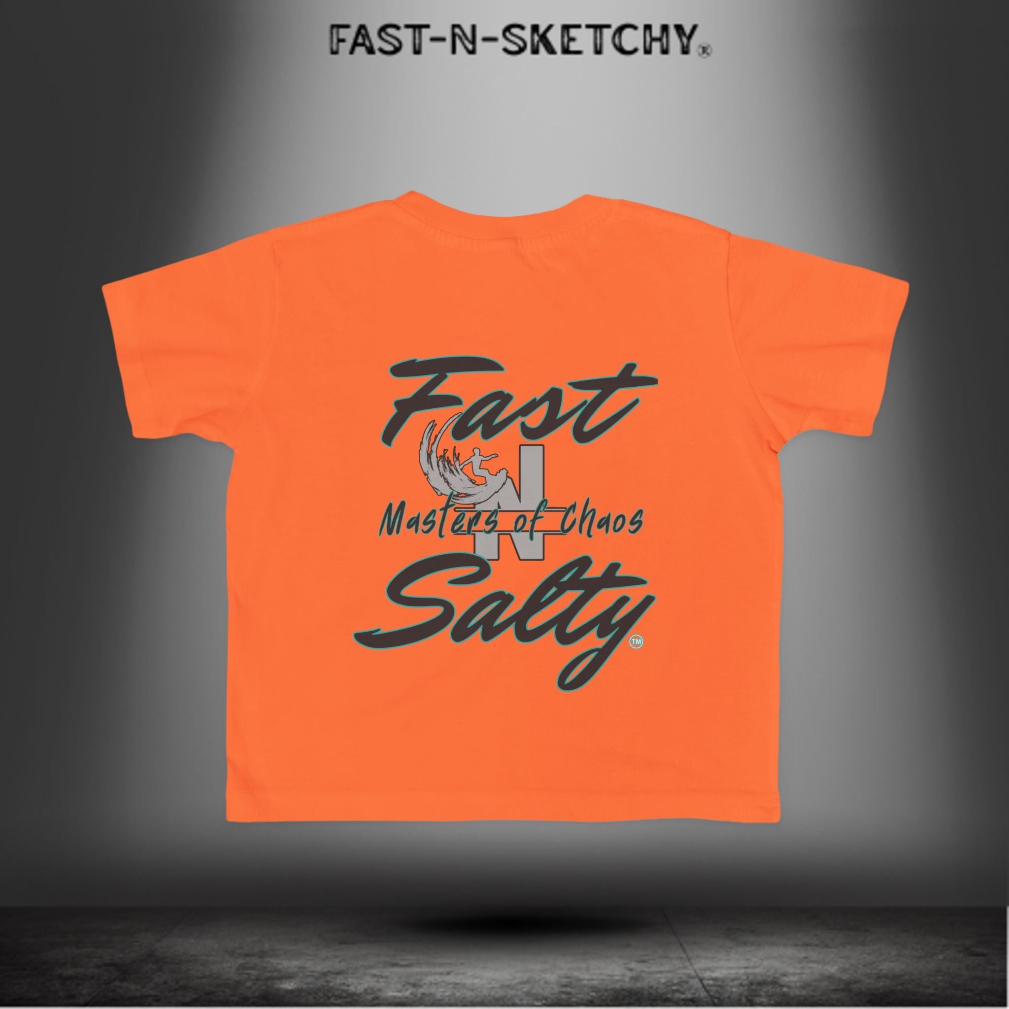 FAST-N-SALTY™ Little Ripper – Surfer Toddler Tee | Wipeouts Welcome. Attitude Required.