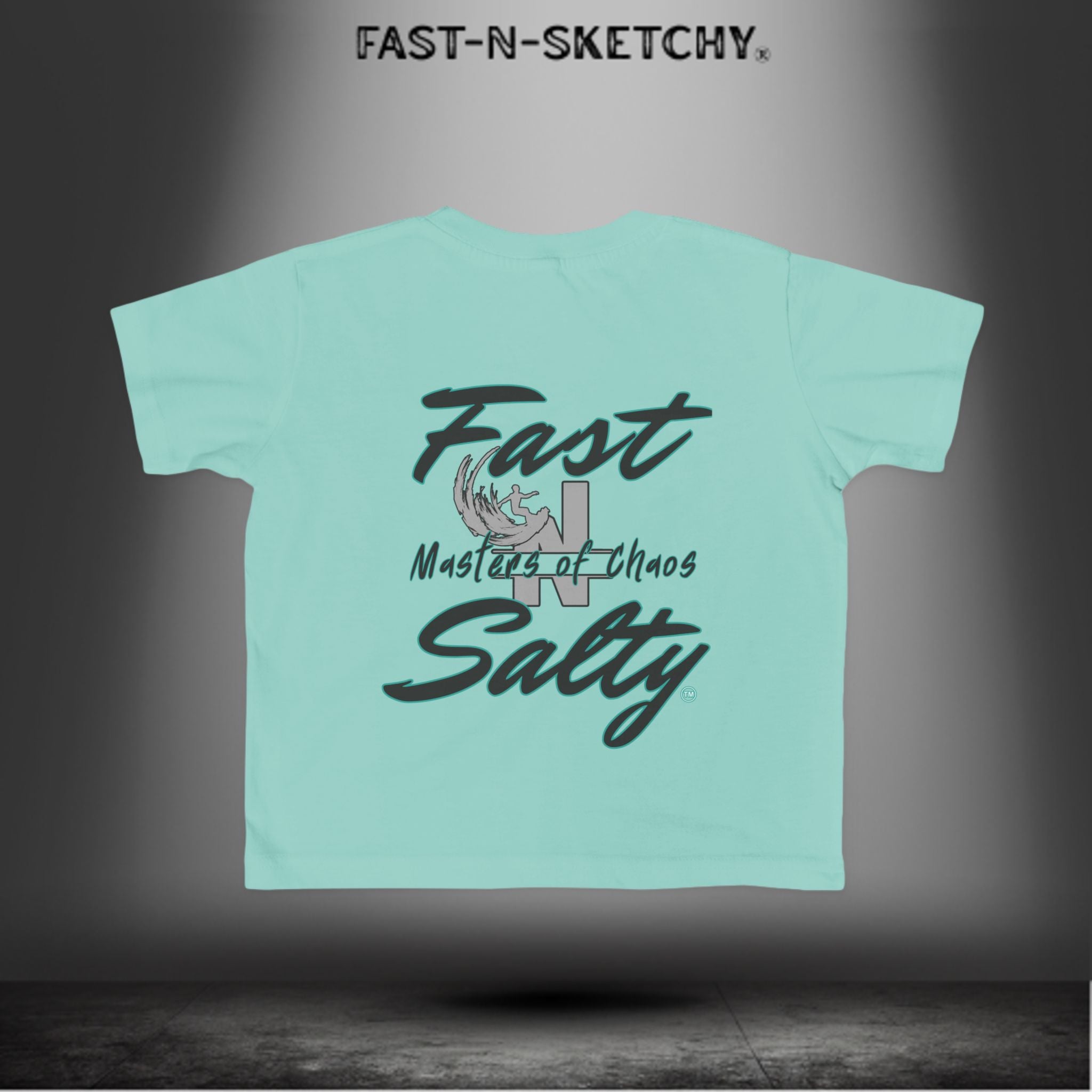 FAST-N-SALTY™ Little Ripper – Surfer Toddler Tee | Wipeouts Welcome. Attitude Required.