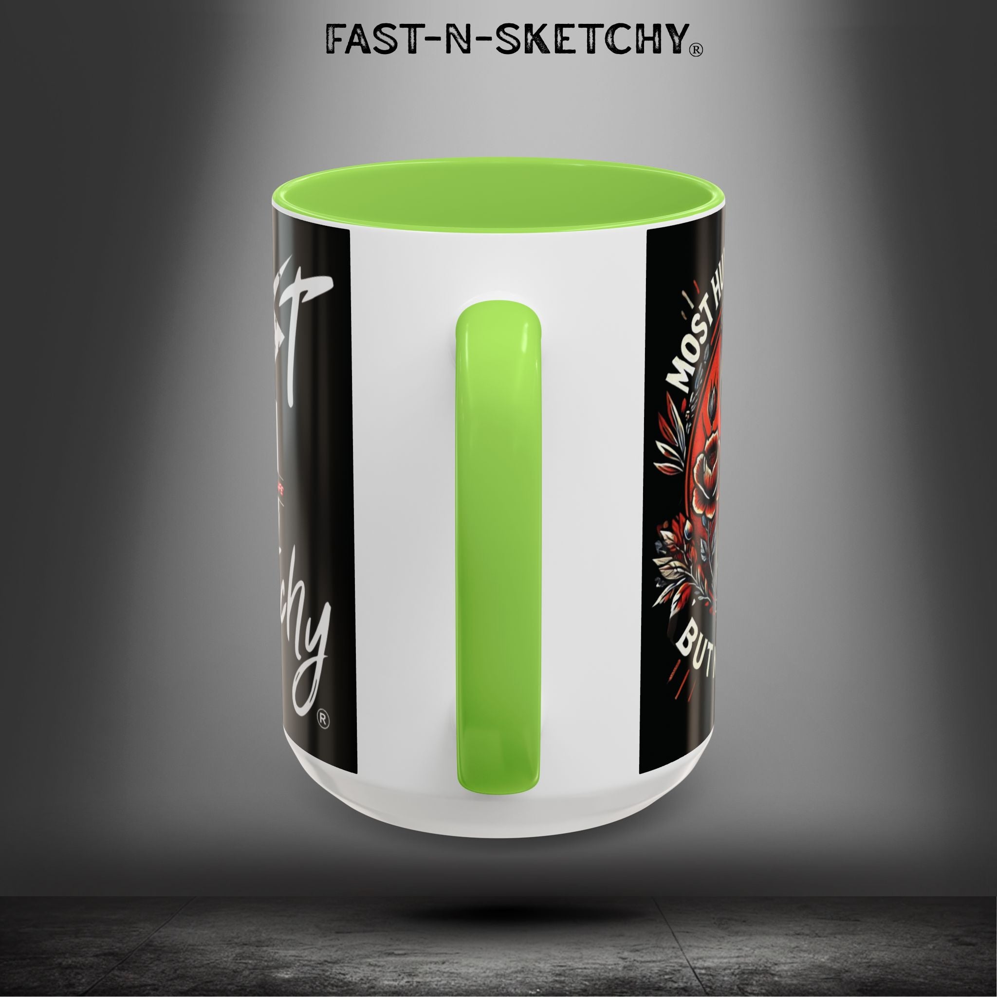 Mugs - MOST HUMANS ARE ALIVE BUT NEVER LIVE - FAST-N-SKETCHY®