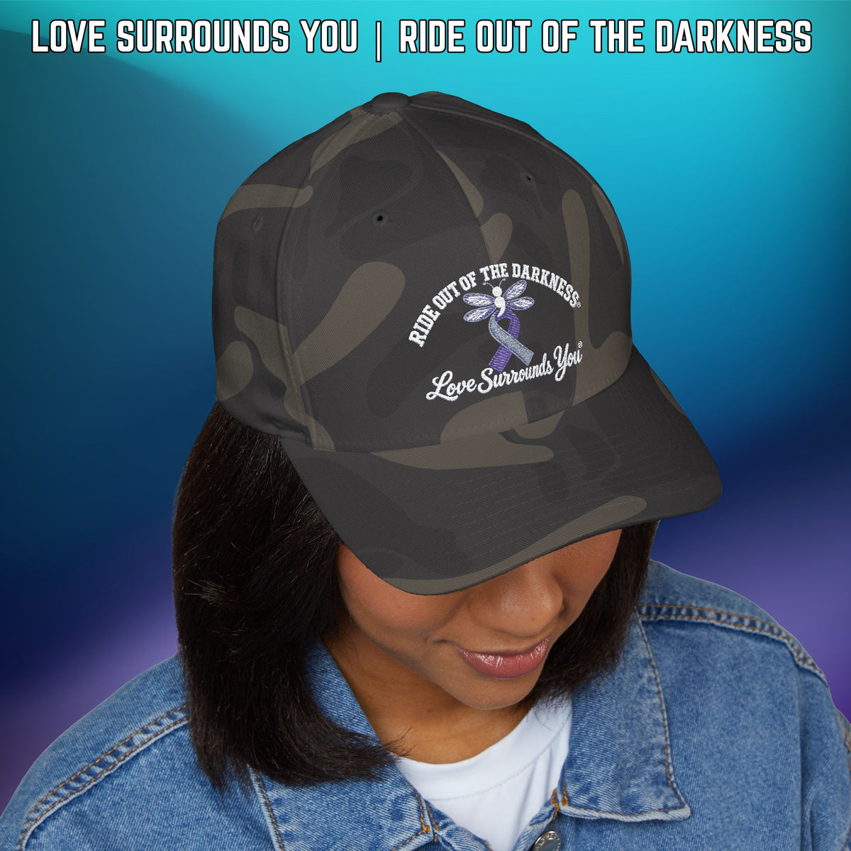 Suicide Awareness Ride Out of the Darkness Flexfit Hat - LSY