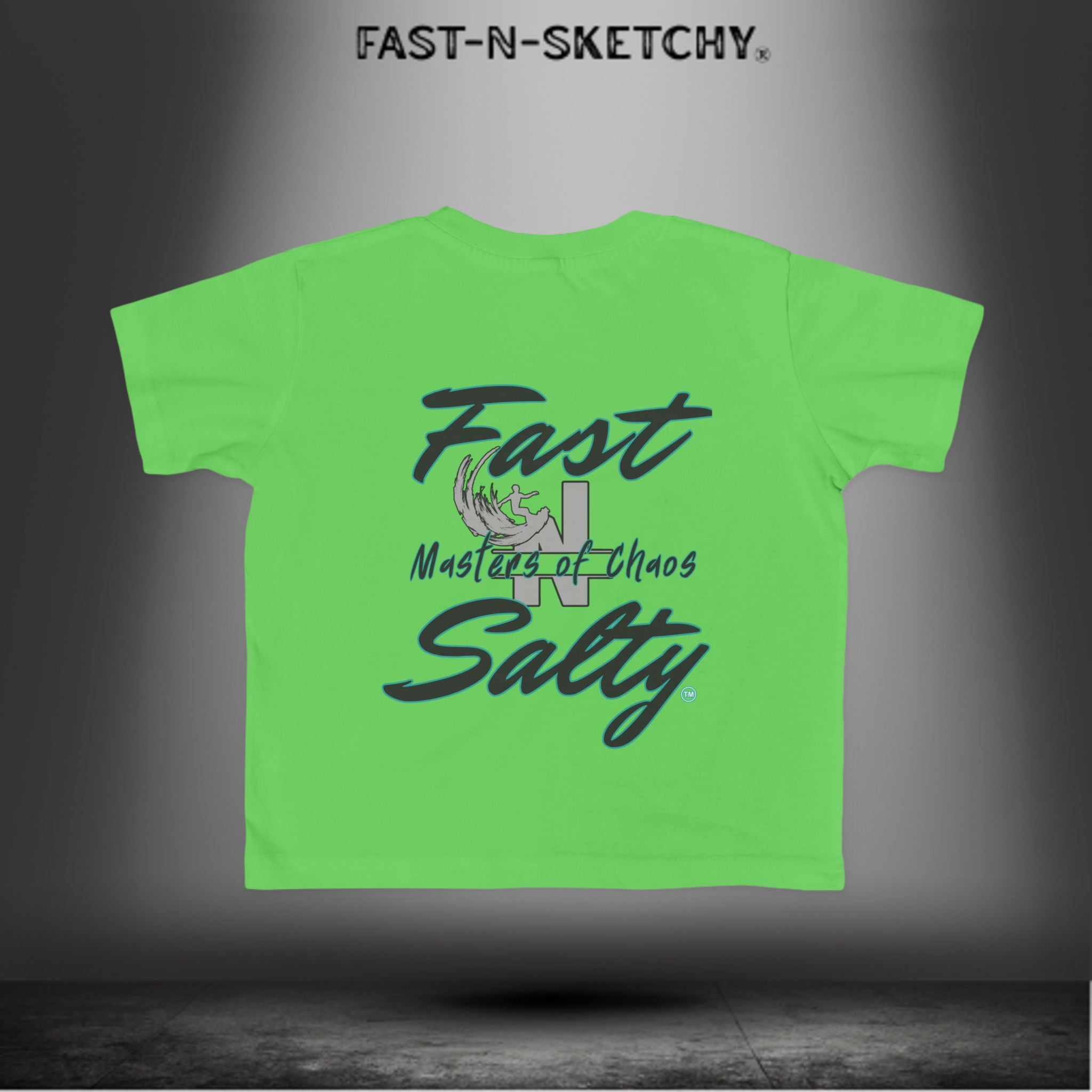 FAST-N-SALTY™ Little Ripper – Surfer Toddler Tee | Wipeouts Welcome. Attitude Required.