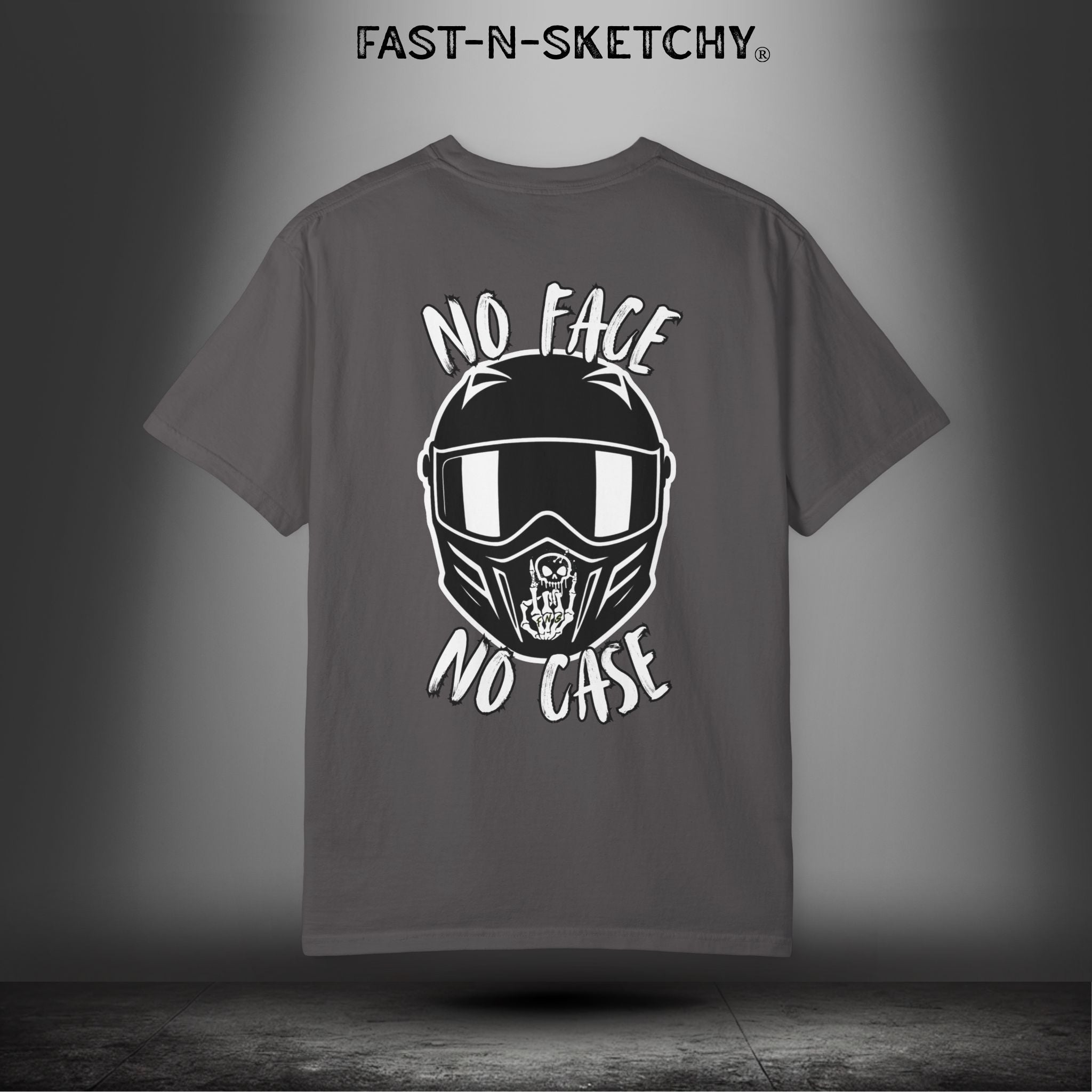No Face, No Case: FAST-N-SKETCHY - T-Shirt up to 4XL (Multiple Colors)