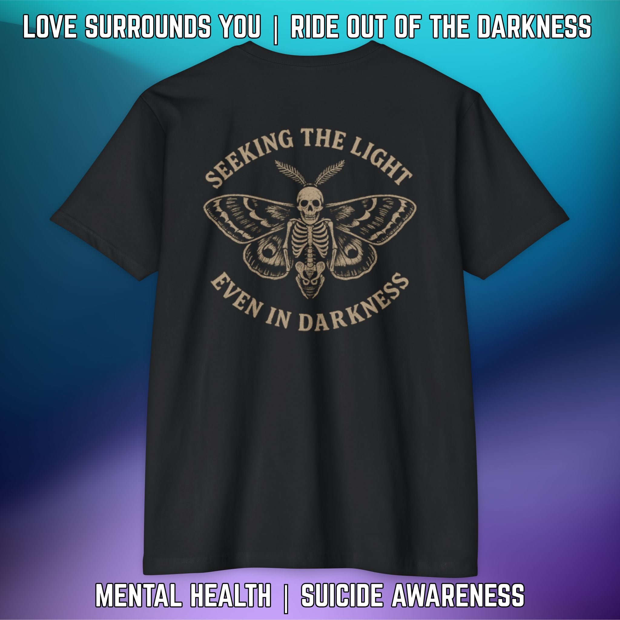 Seeking the Light, Even in Darkness - T-Shirt Next Level 6210 - LSY