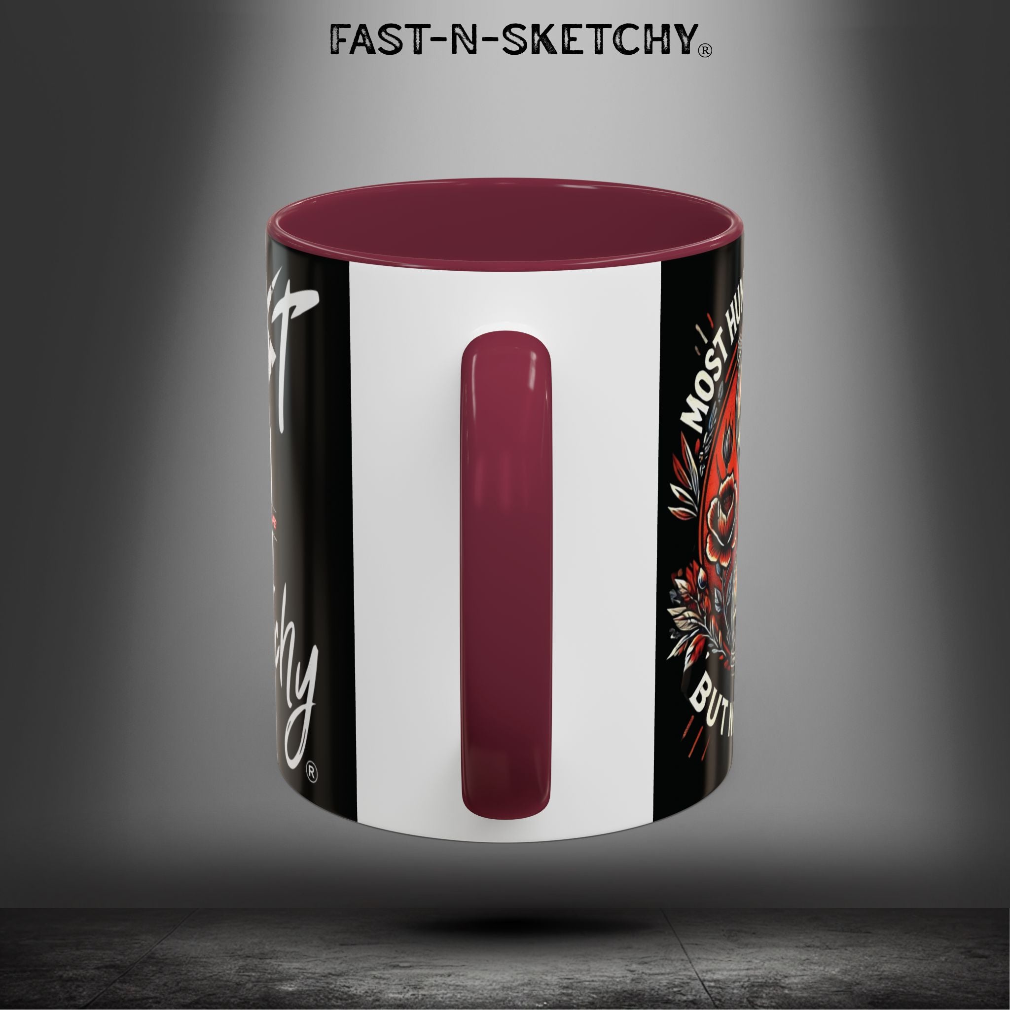 Mugs - MOST HUMANS ARE ALIVE BUT NEVER LIVE - FAST-N-SKETCHY®
