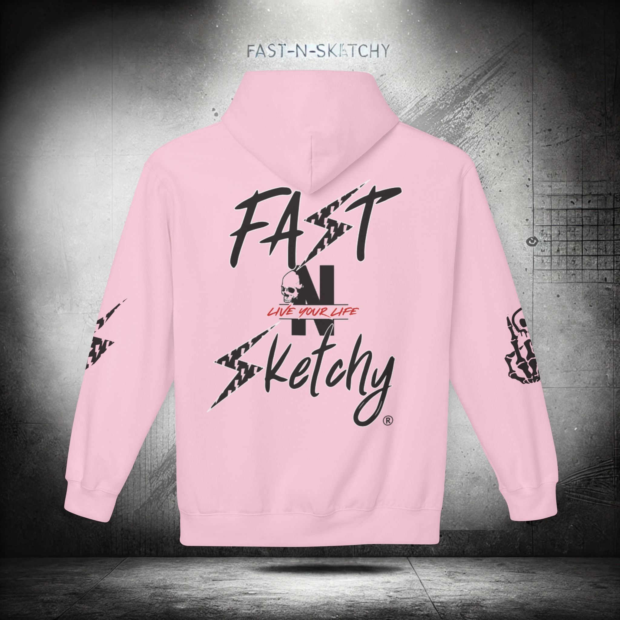 FAST-N-SKETCHY®: Fleece Hoodie 80/20 Blend (Light Colors)