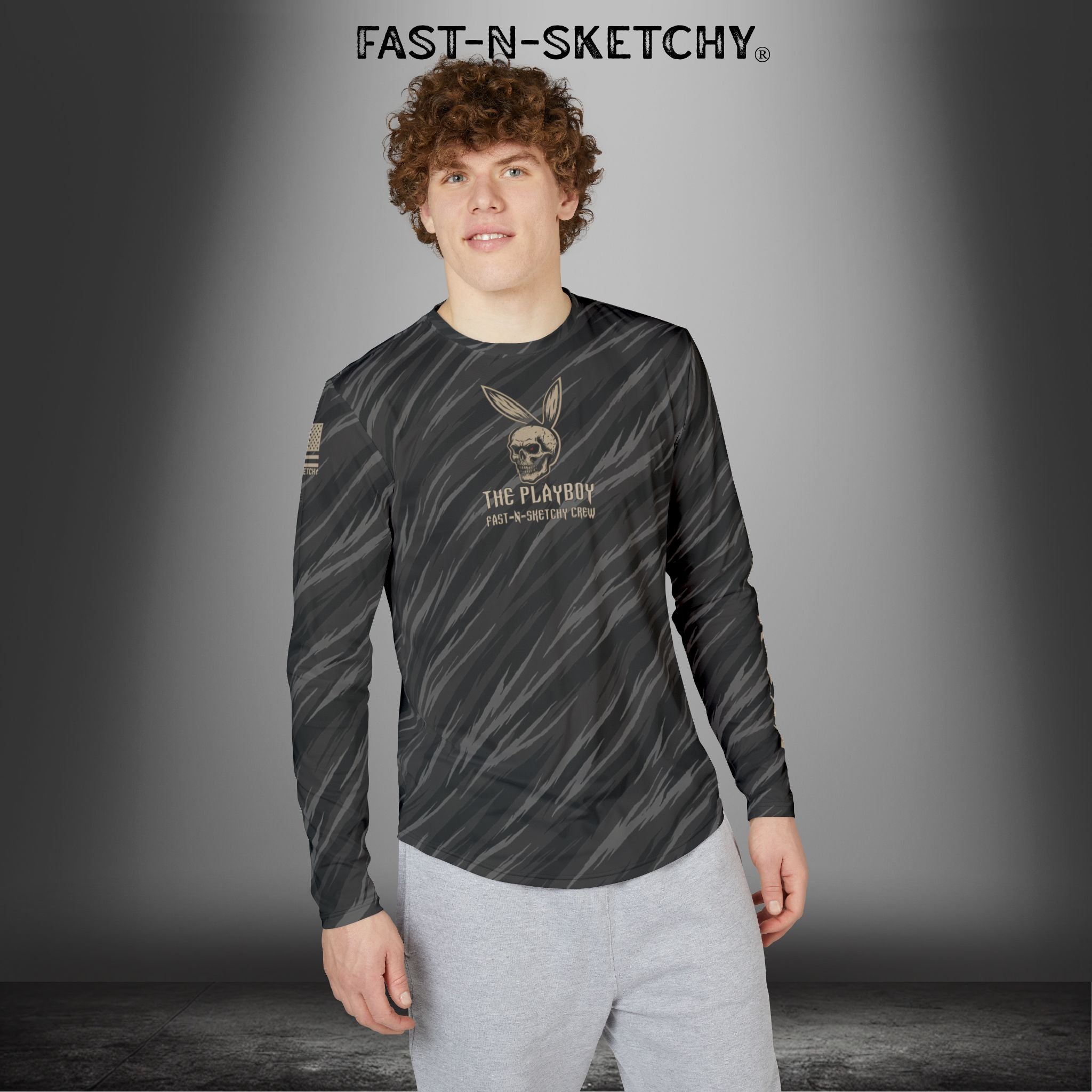 The Playboy "I'm Not a Player, I Just Bang a Lot": Military Edition Riding/Outdoor UV Protection Long Sleeve Shirt