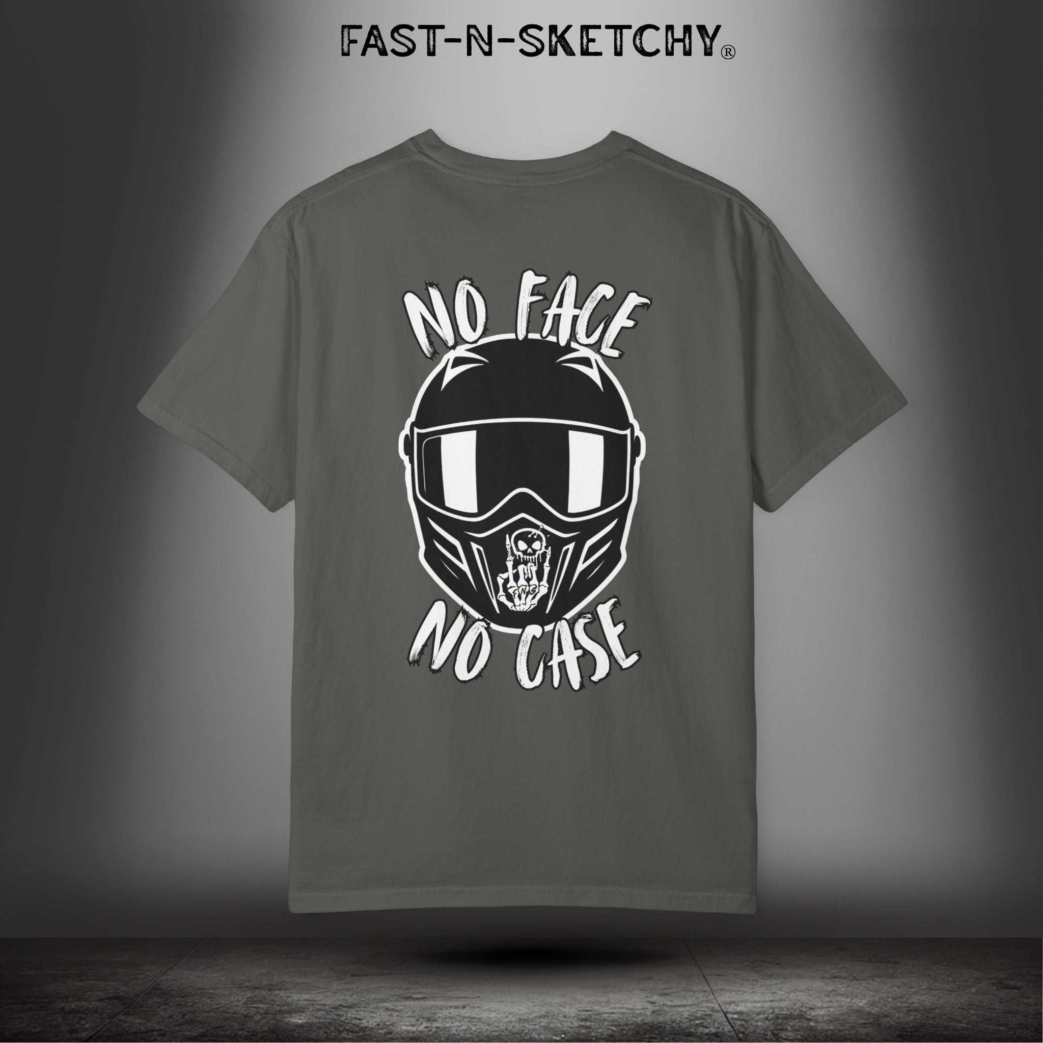 No Face, No Case: FAST-N-SKETCHY - T-Shirt up to 4XL (Multiple Colors)