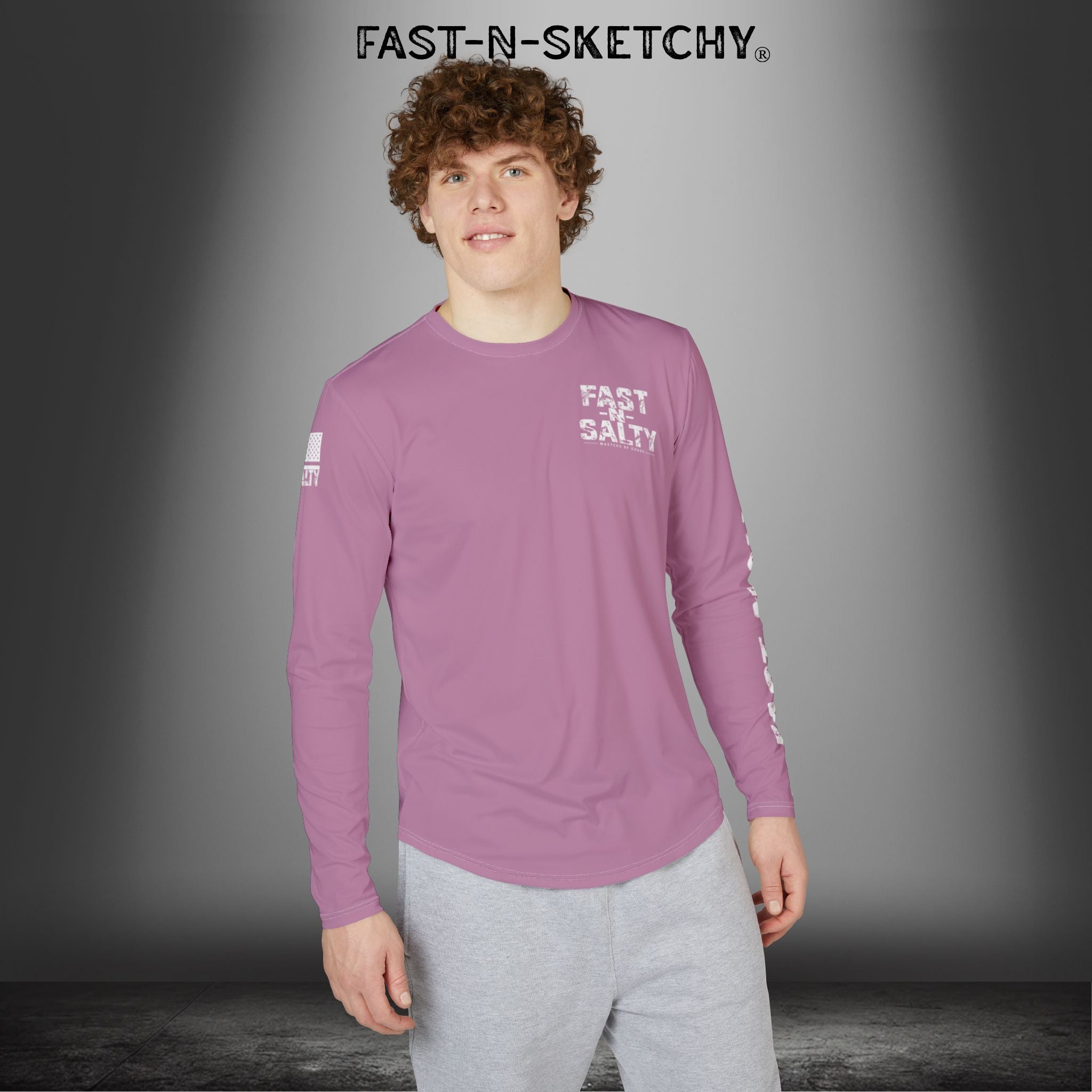 Sailfish Fast-N-Salty Pink UV Protection Long Sleeve Shirt - Perfect for Outdoor Adventures and Fishing