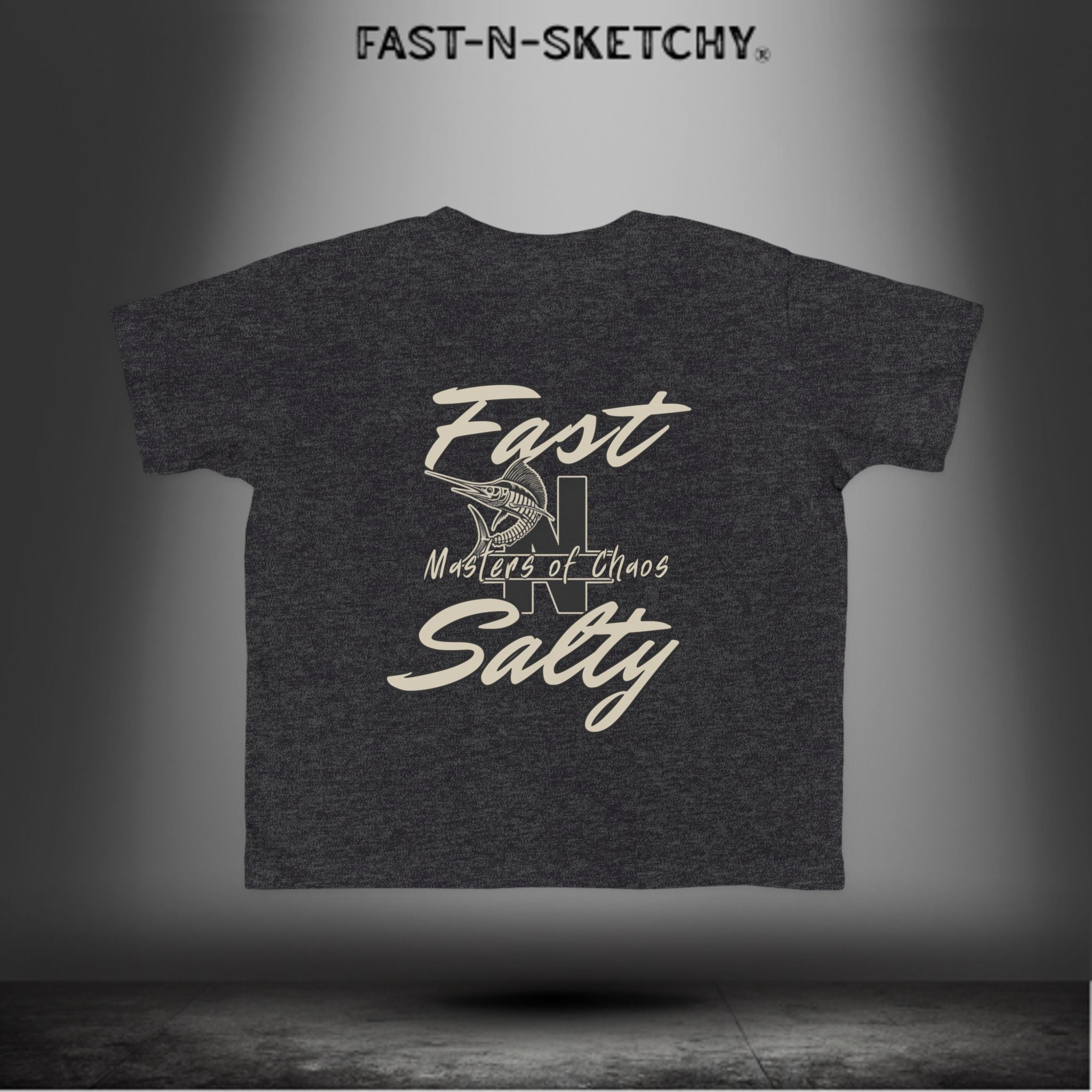 FAST-N-SALTY™ Catch Me If You Can – Marlin Toddler Tee | Fast Fins and Faster Feet.