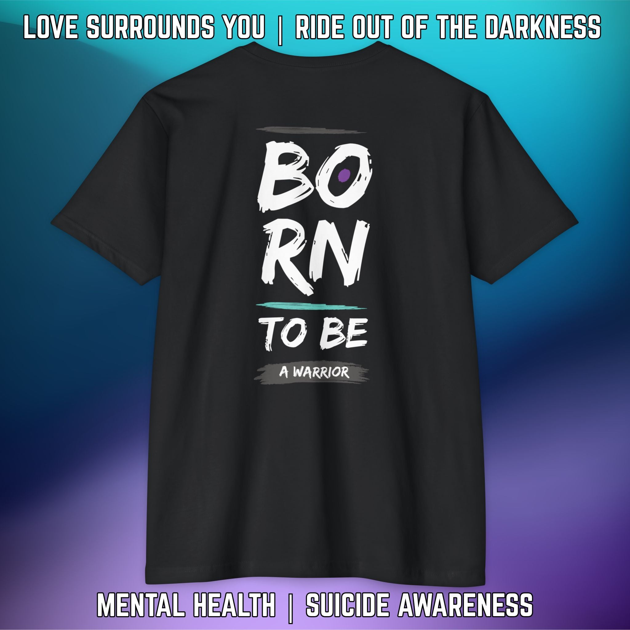 BORN TO BE A WARRIOR: T-Shirt Next Level 6210 - LSY