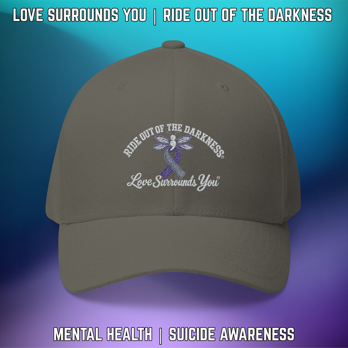 Suicide Awareness Ride Out of the Darkness Flexfit Hat - LSY
