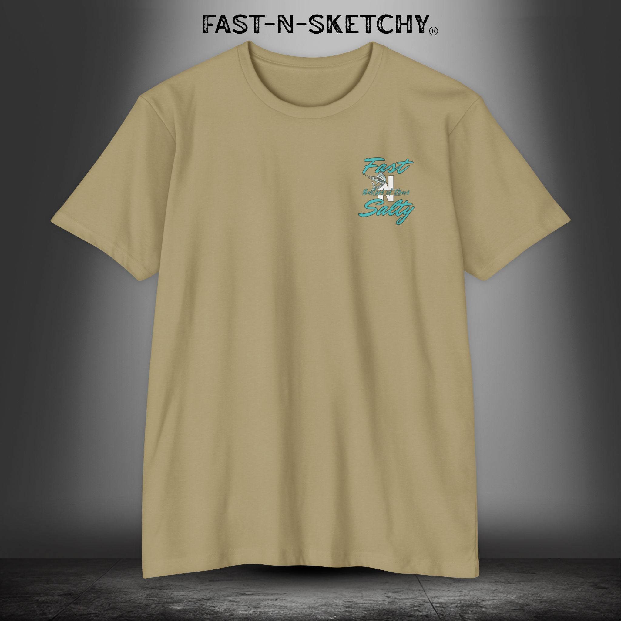 Fast-n-Salty Circle Logo - T-Shirt Next Level 6210