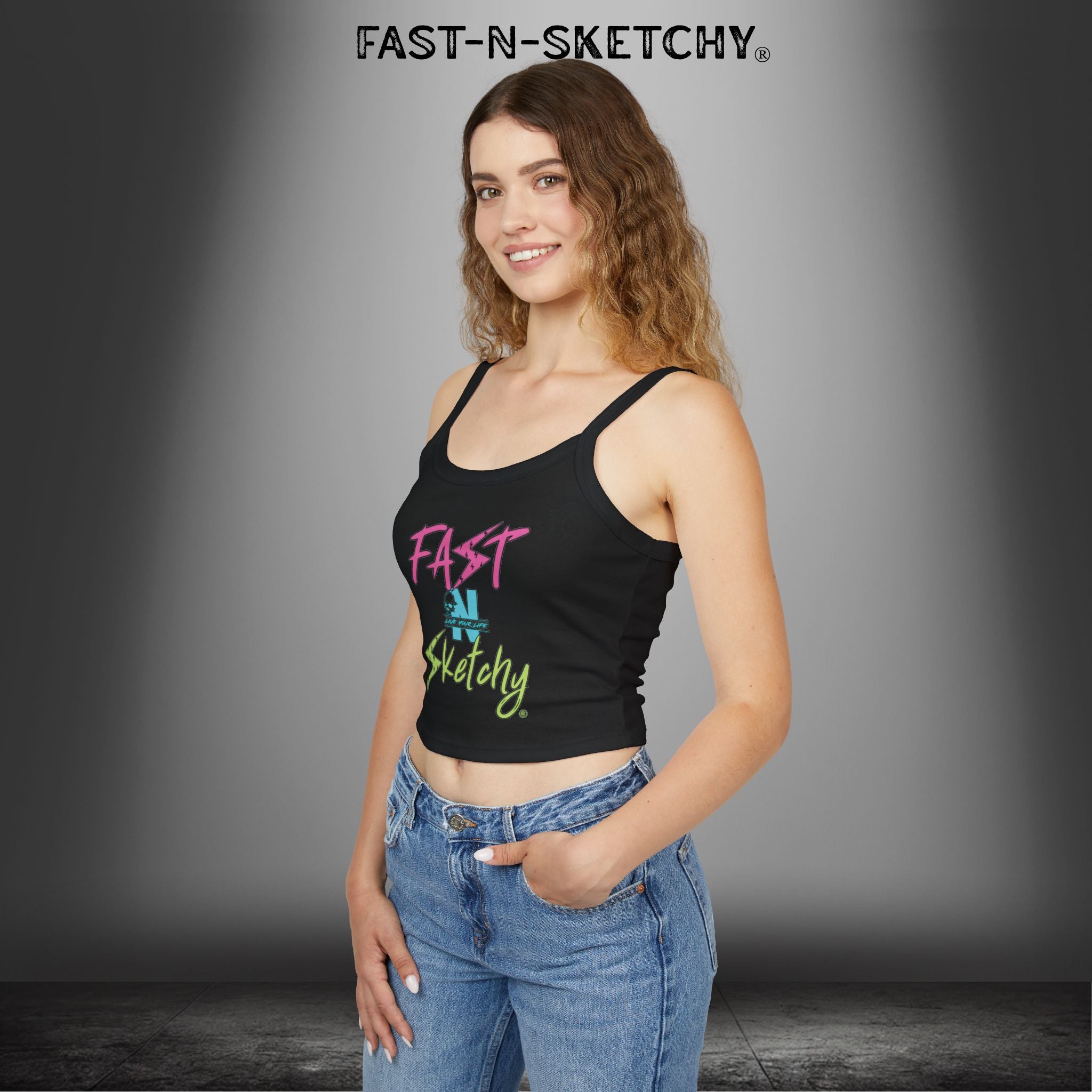 FAST-N-SKETCHY®: Spaghetti Strap Tank Top
