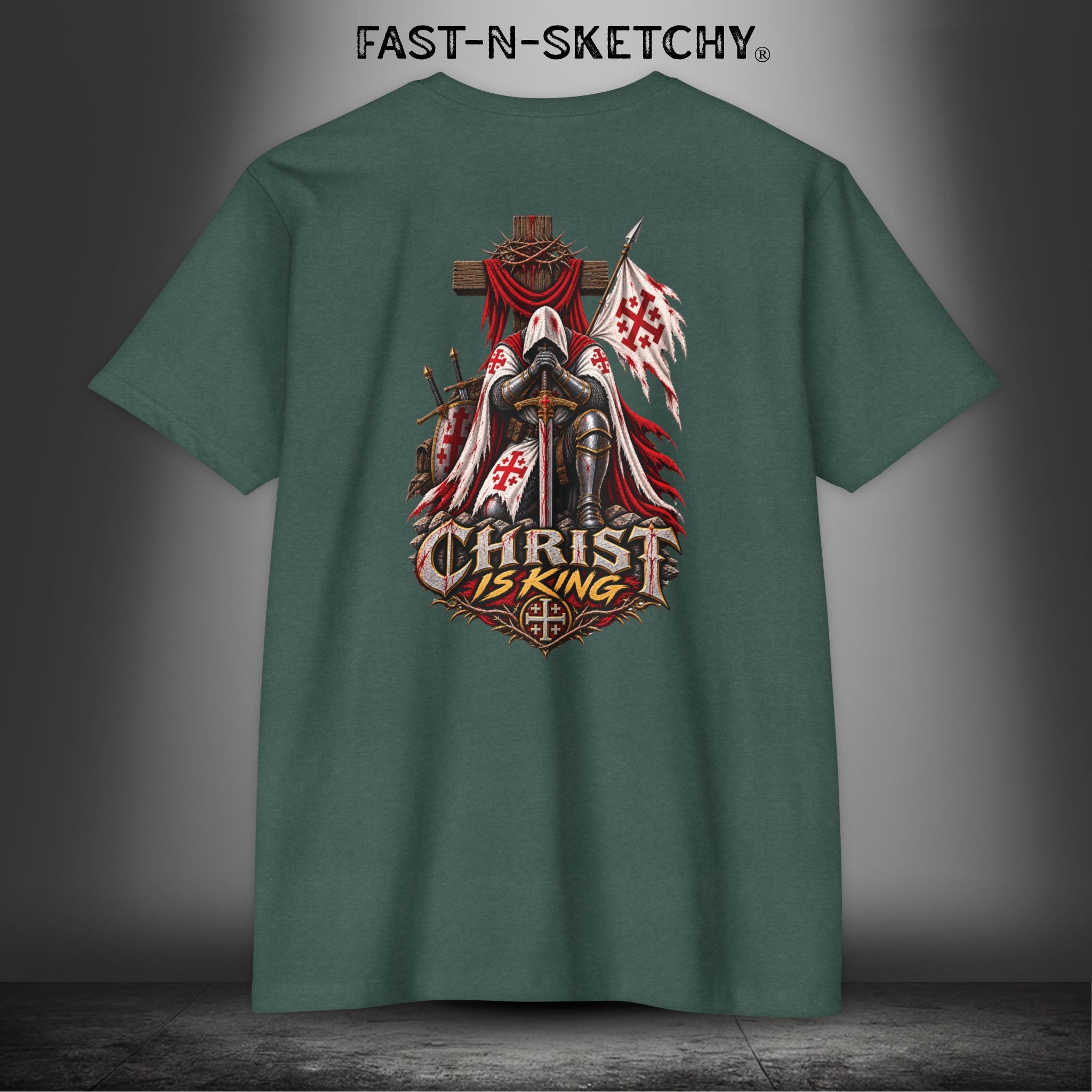 Crusaders' Christ Is King Tee: Military Edition