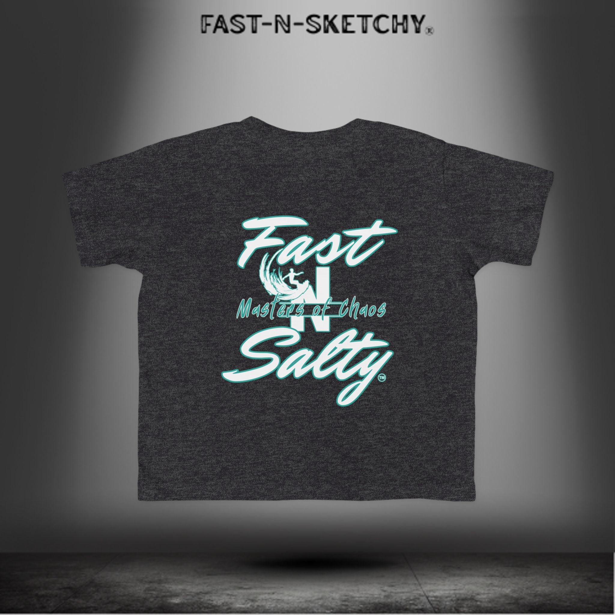 FAST-N-SALTY™ Salty & Sketchy – Toddler Tee | Saltwater in the Veins. Mischief in the Soul.