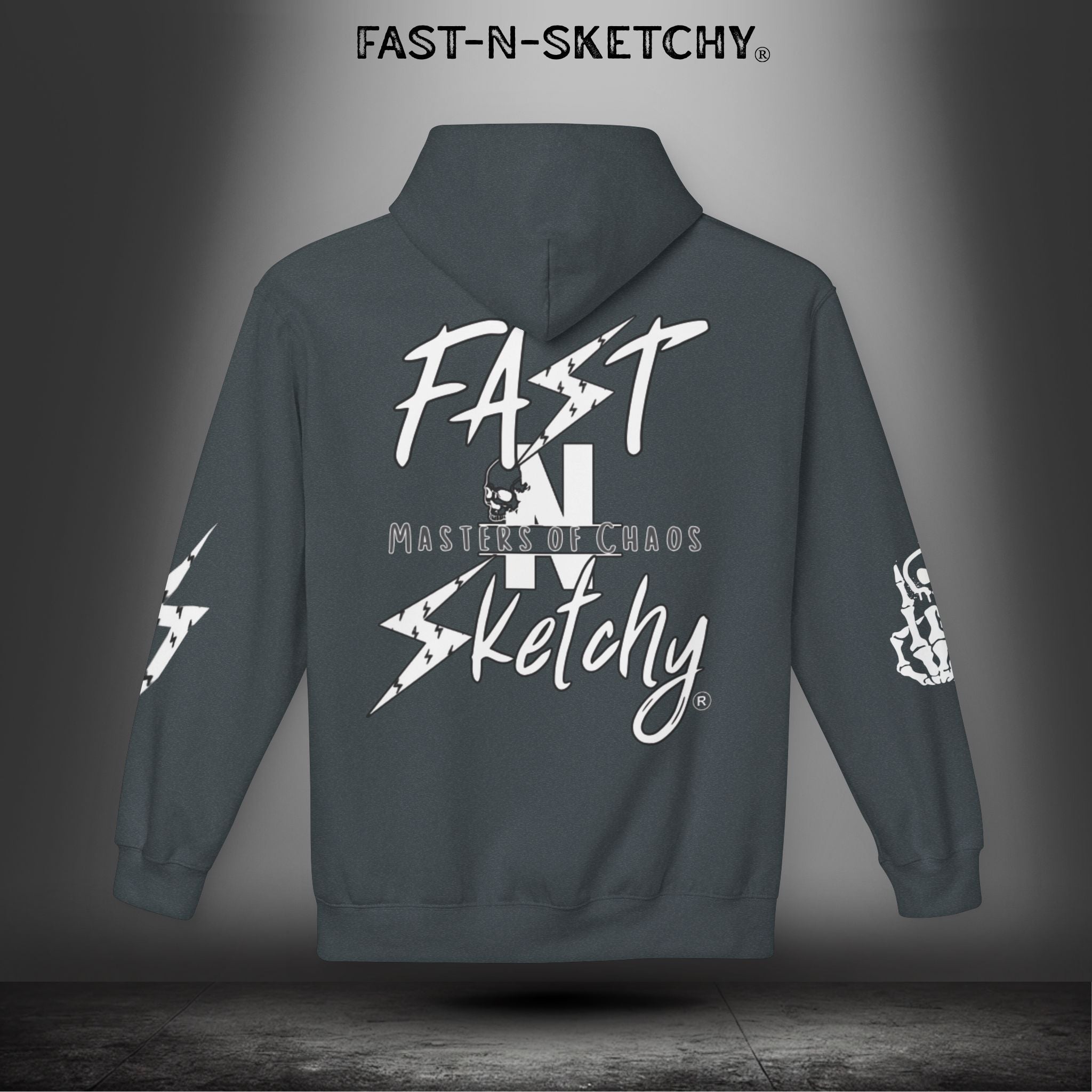FAST-N-SKETCHY®: Fleece Hoodie 80/20 Blend (Dark Colors)