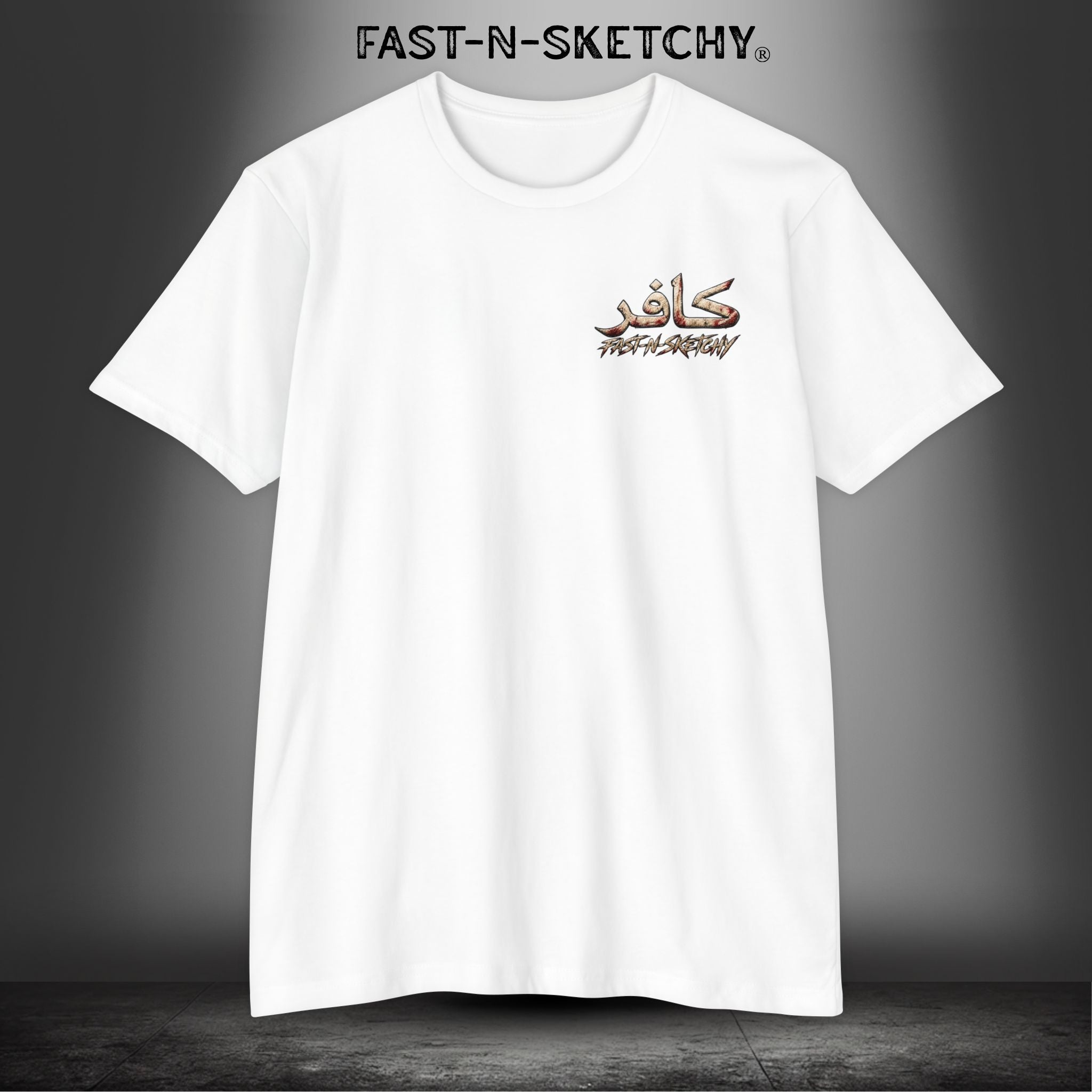 Infidel Skull Tee — Patriotic American Flag Skull: Military Edition
