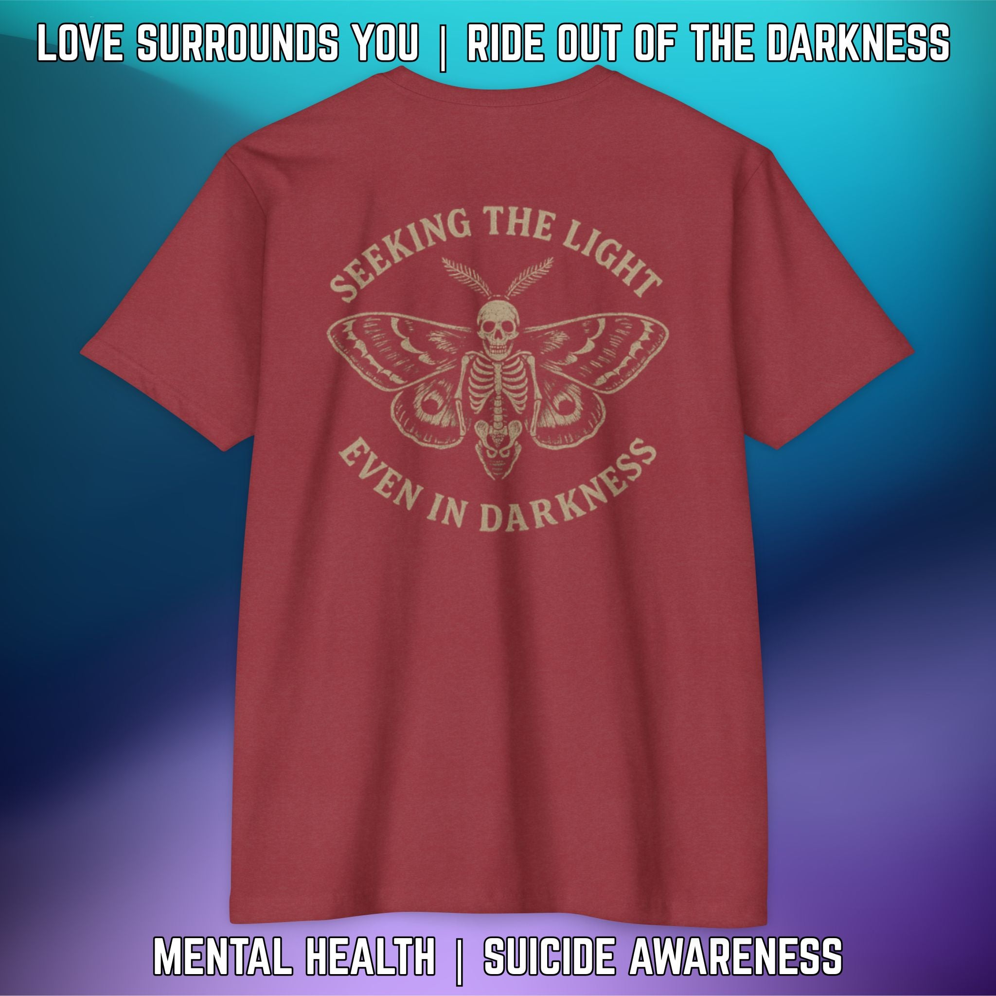 Seeking the Light, Even in Darkness - T-Shirt Next Level 6210 - LSY