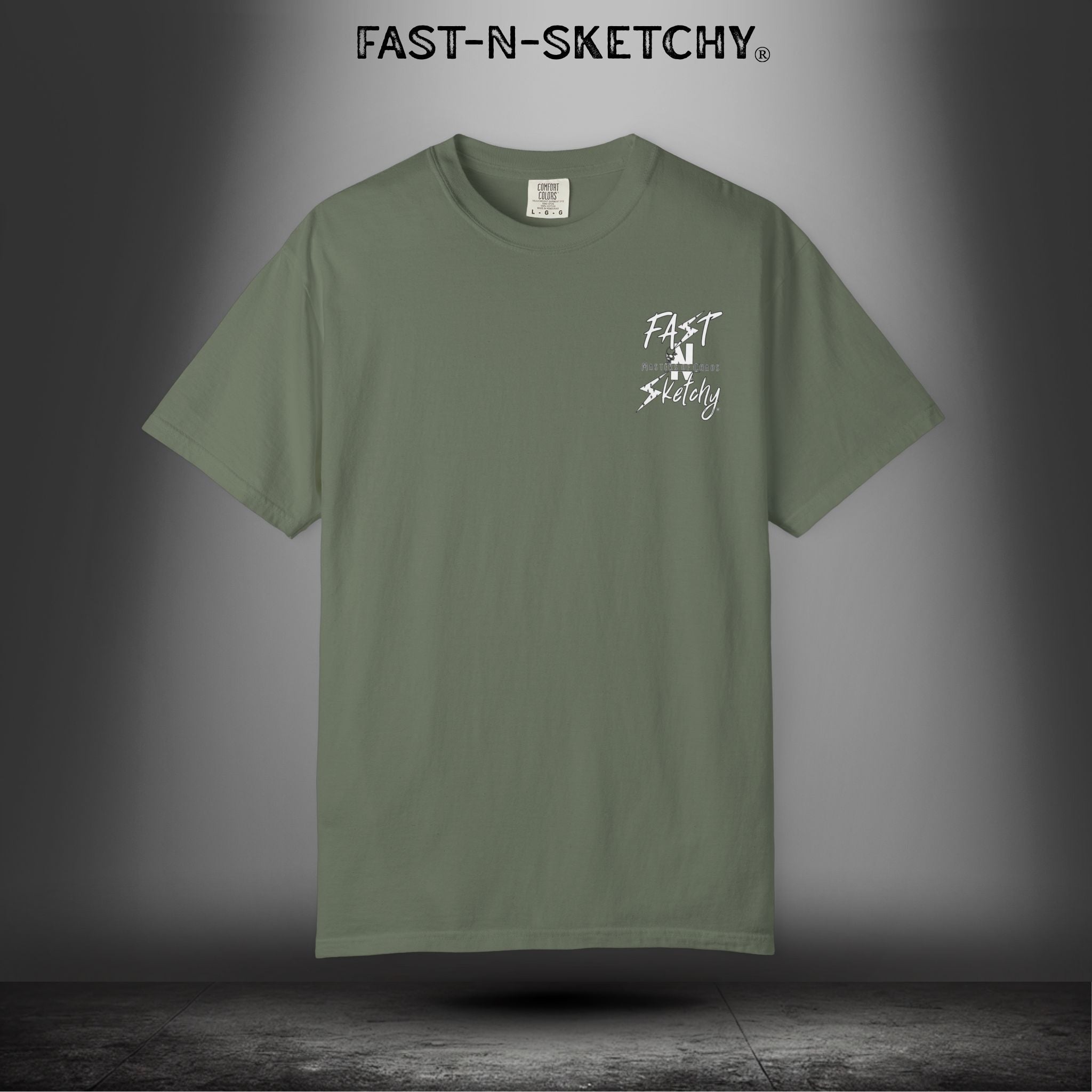 No Face, No Case: FAST-N-SKETCHY - T-Shirt up to 4XL (Multiple Colors)