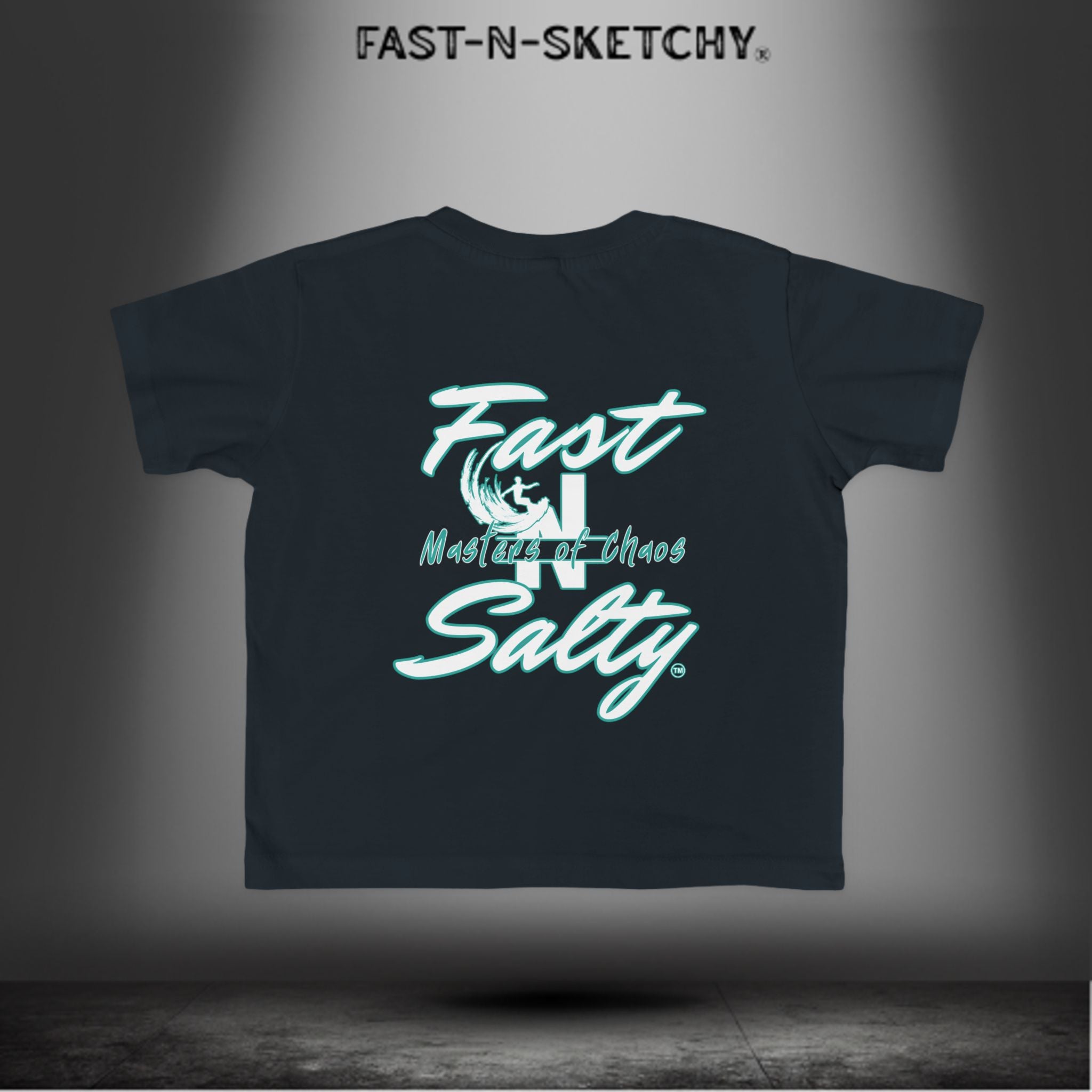 FAST-N-SALTY™ Salty & Sketchy – Toddler Tee | Saltwater in the Veins. Mischief in the Soul.