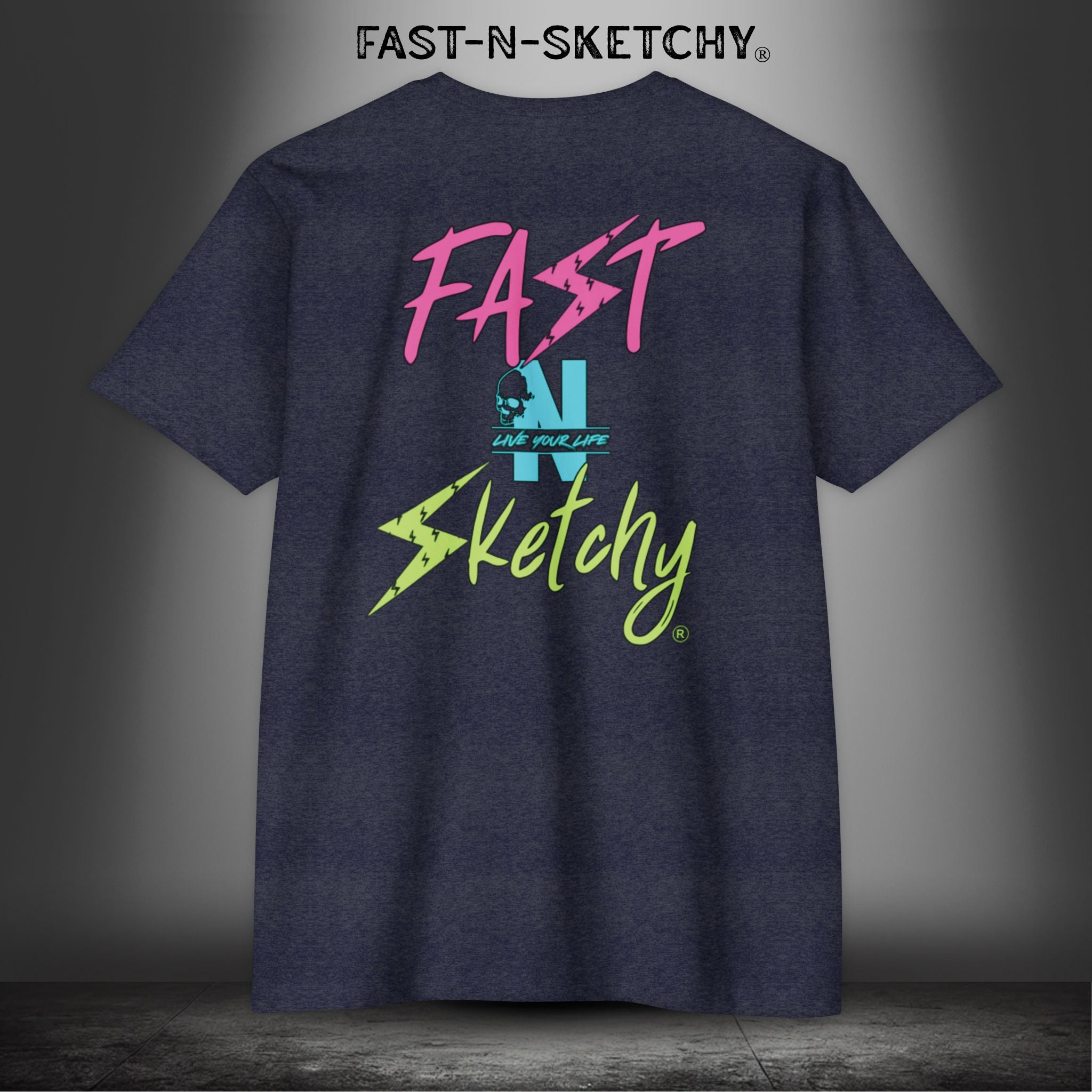 FAST-N-SKETCHY®: T-shirt Next Level 6210 (Hot Colors)