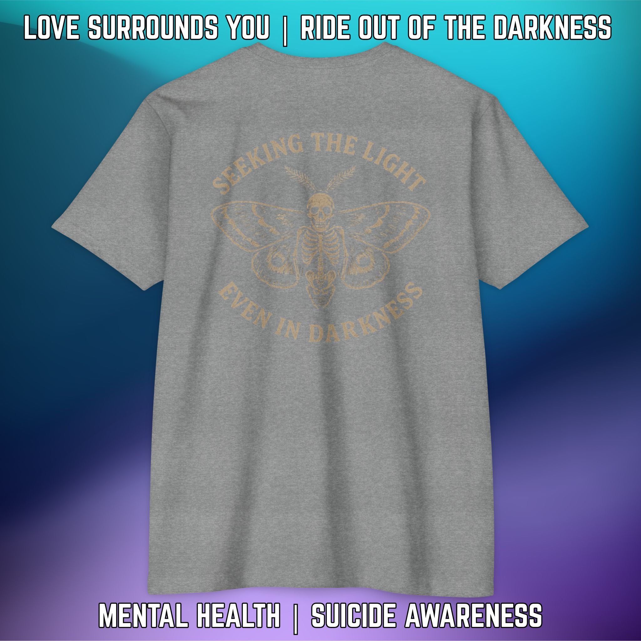Seeking the Light, Even in Darkness - T-Shirt Next Level 6210 - LSY