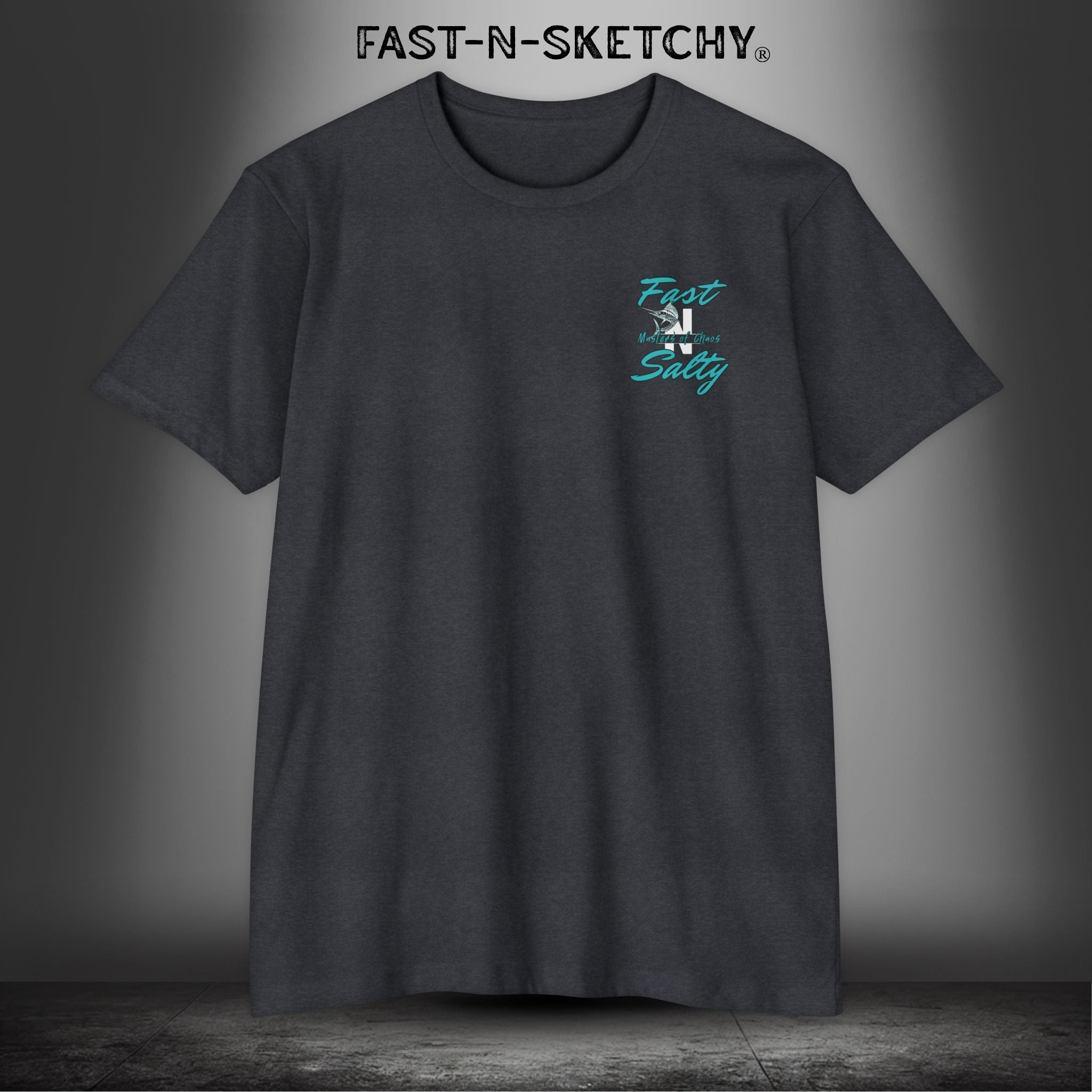 Fast-n-Salty Circle Logo - T-Shirt Next Level 6210