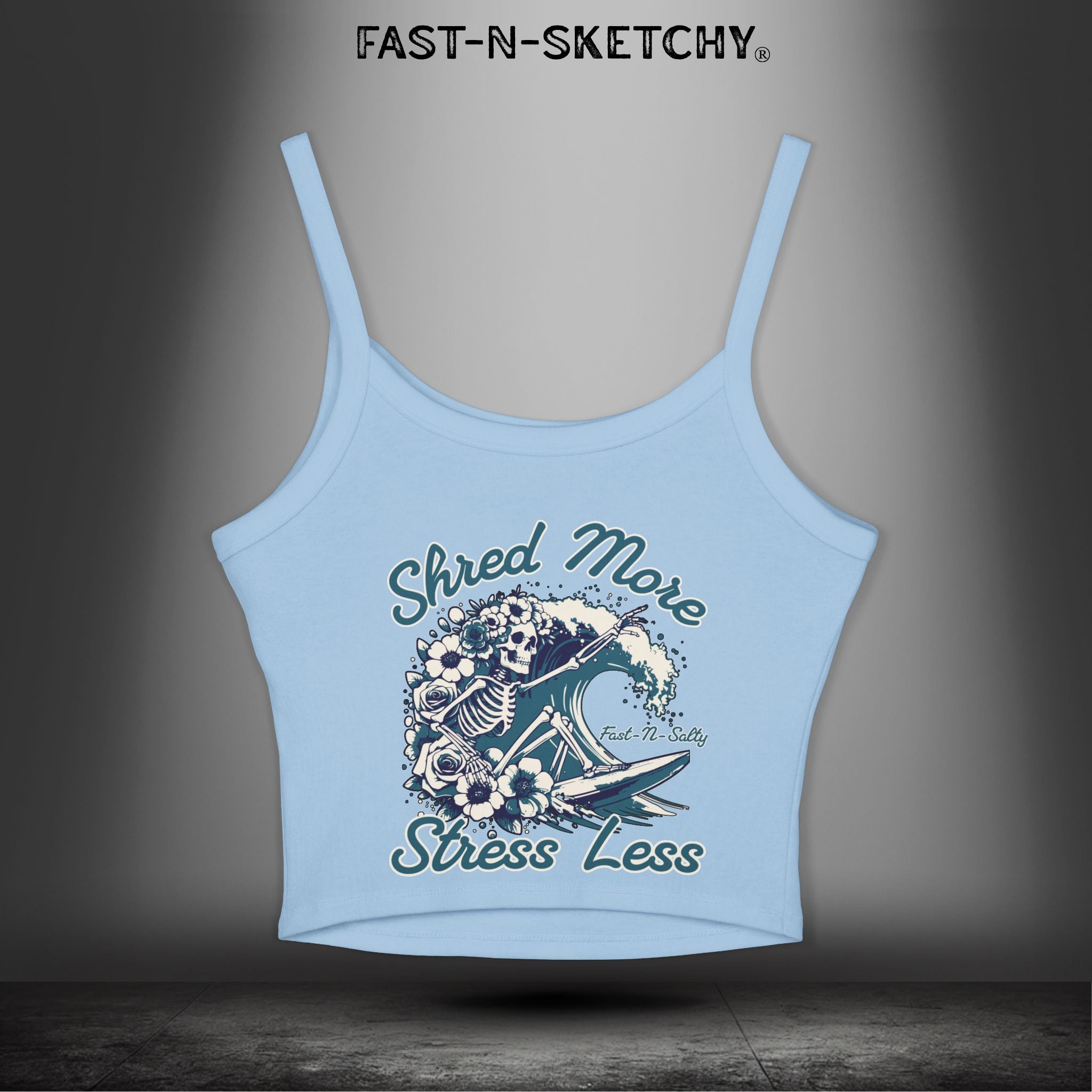 SHRED MORE & STRESS LESS: Tank Top Crop