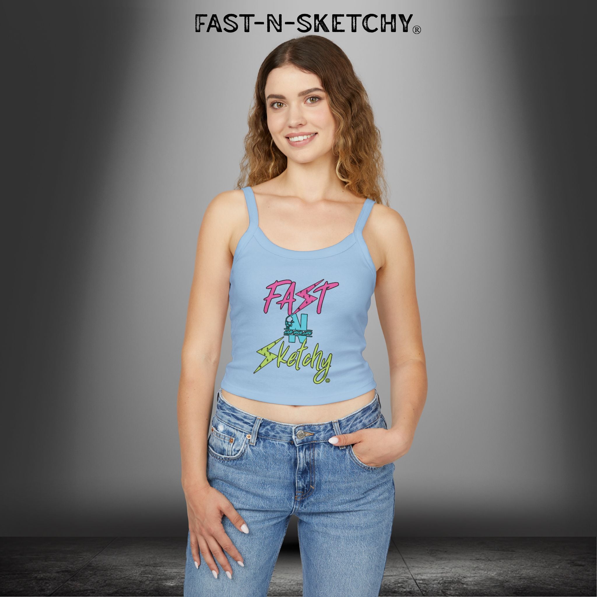 FAST-N-SKETCHY®: Spaghetti Strap Tank Top