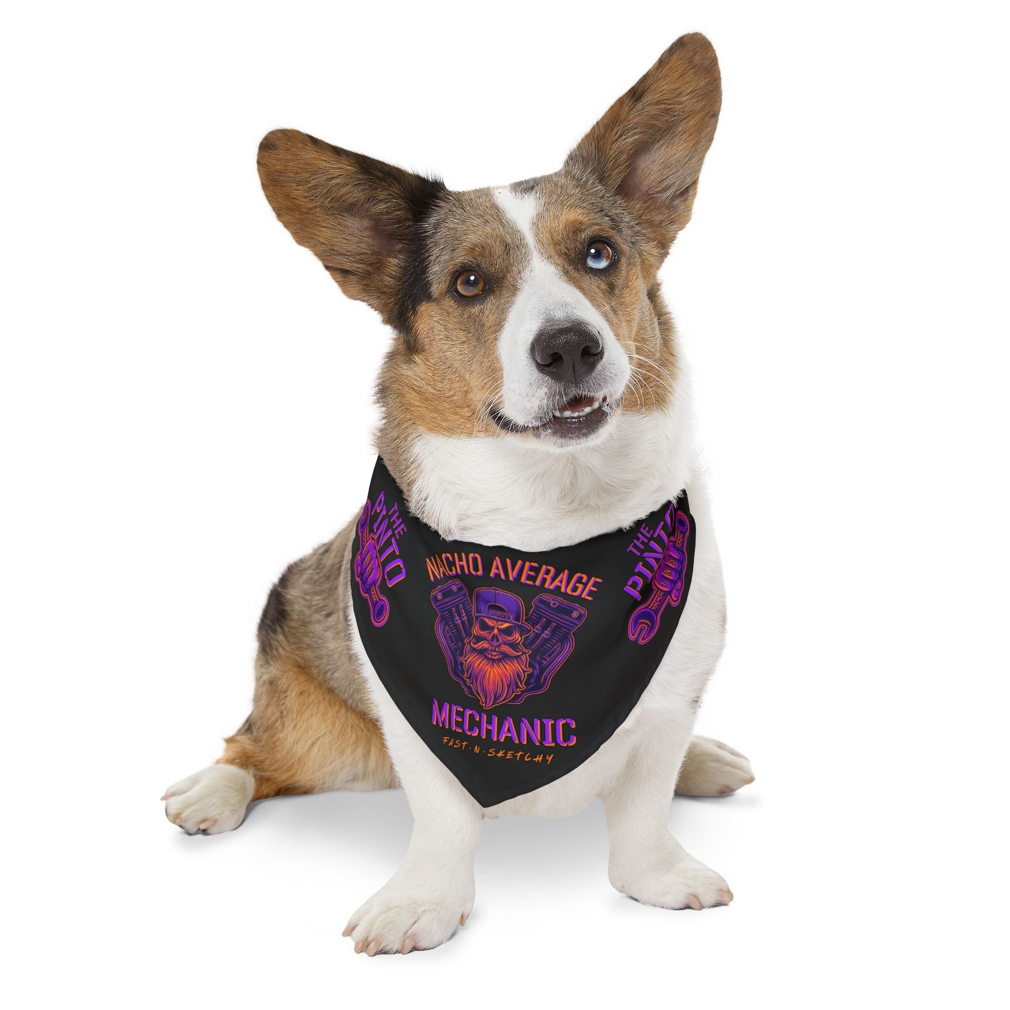 The Pinto: Nacho Average Mechanic Pet Bandana Collar