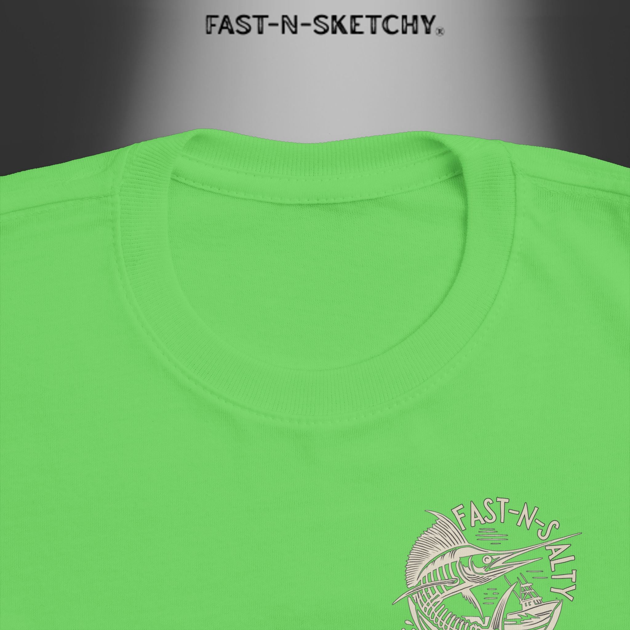 FAST-N-SALTY™ Catch Me If You Can – Marlin Toddler Tee | Fast Fins and Faster Feet.