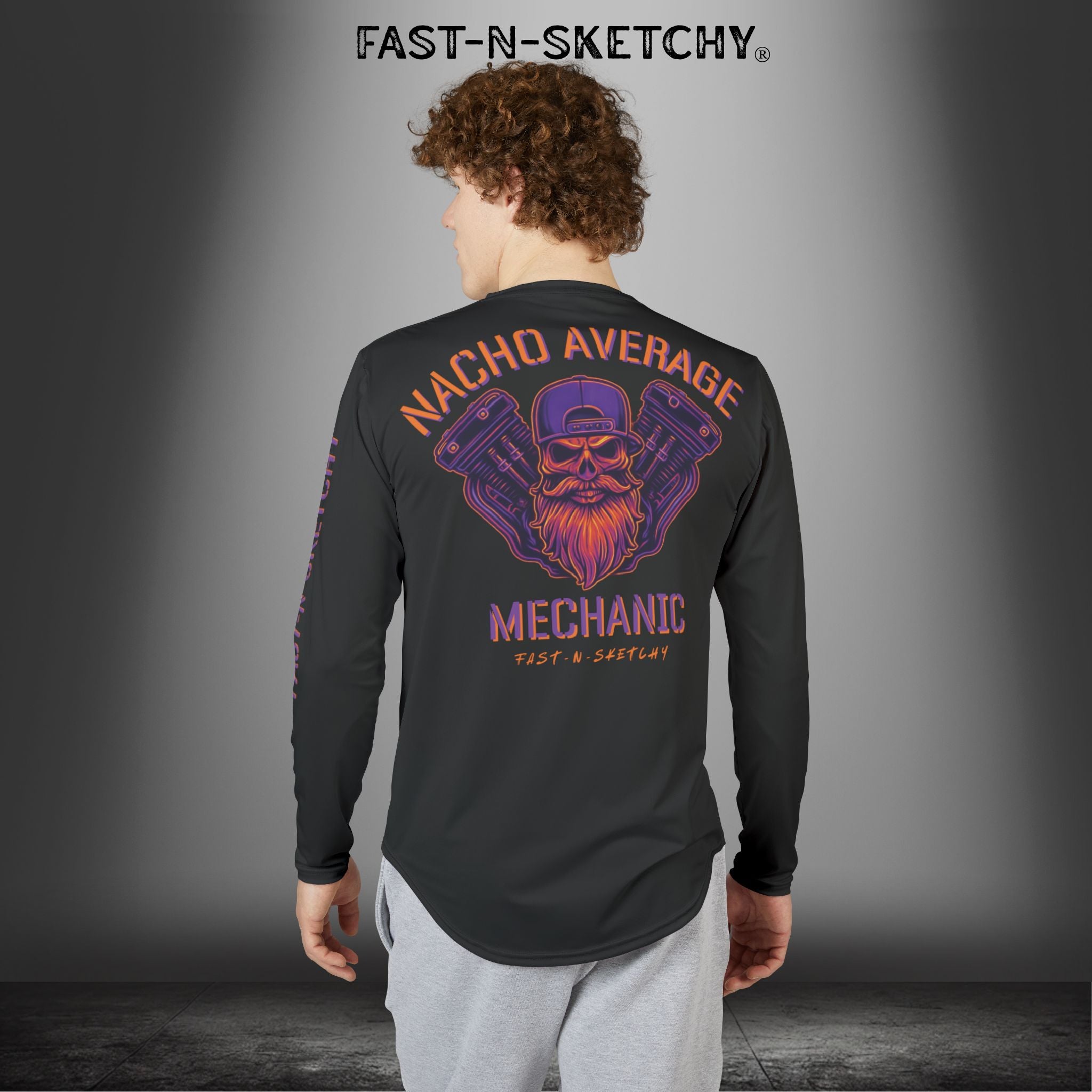The Pinto: Nacho Average Mechanic UV Protection Long Sleeve Shirt