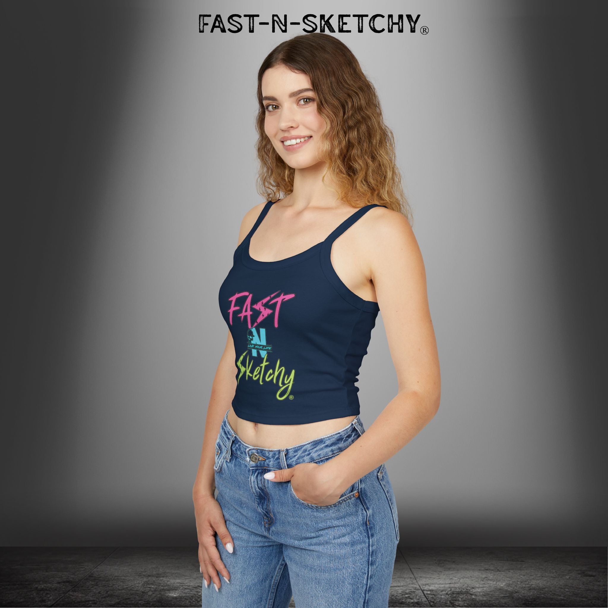 FAST-N-SKETCHY®: Spaghetti Strap Tank Top