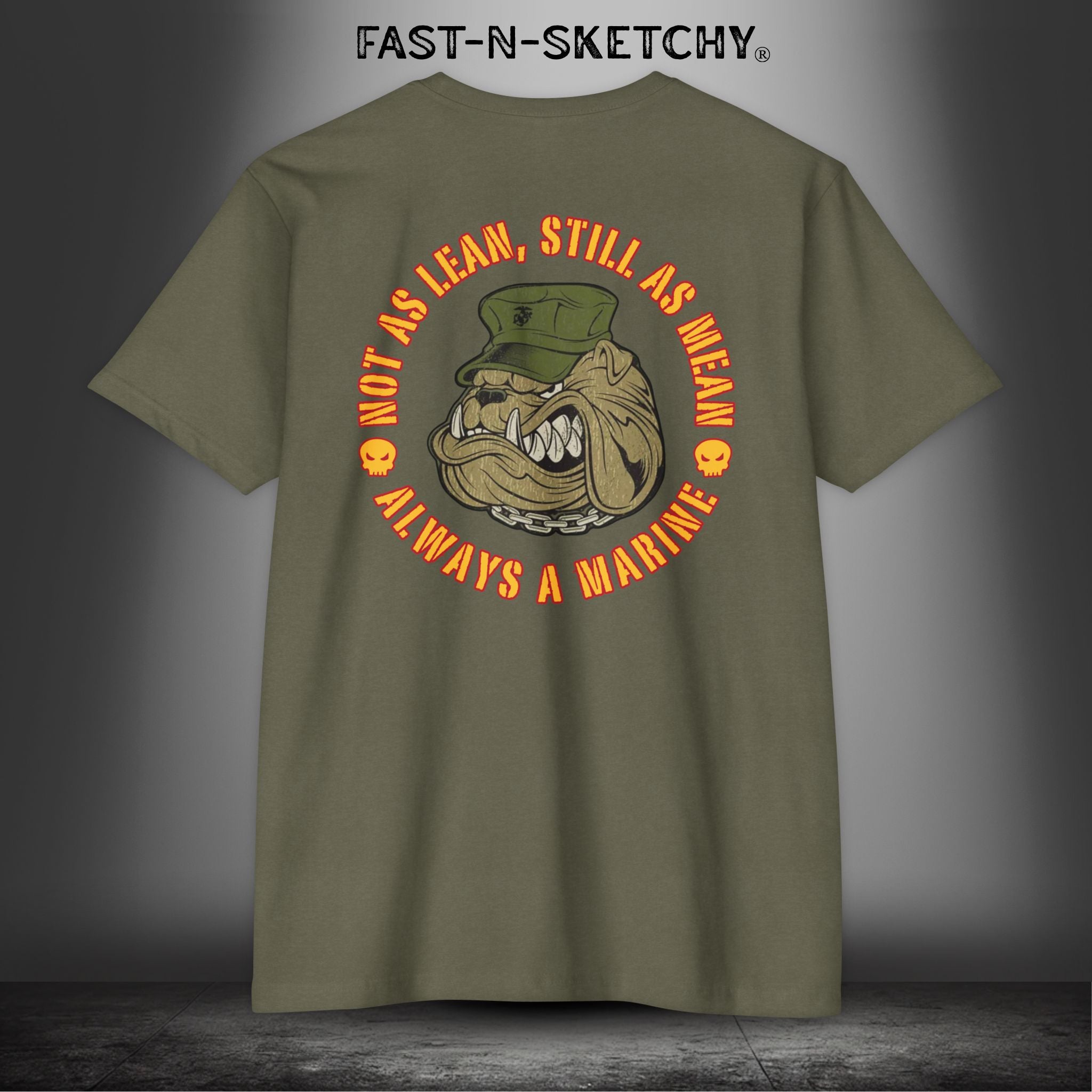 Devil Dog: Not as Lean, Still as Mean, Always a Marine - T-Shirt