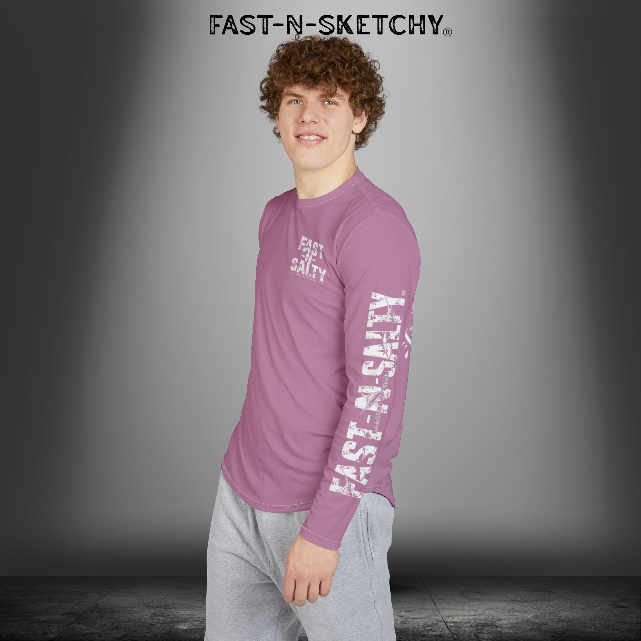 Sailfish Fast-N-Salty Pink UV Protection Long Sleeve Shirt - Perfect for Outdoor Adventures and Fishing