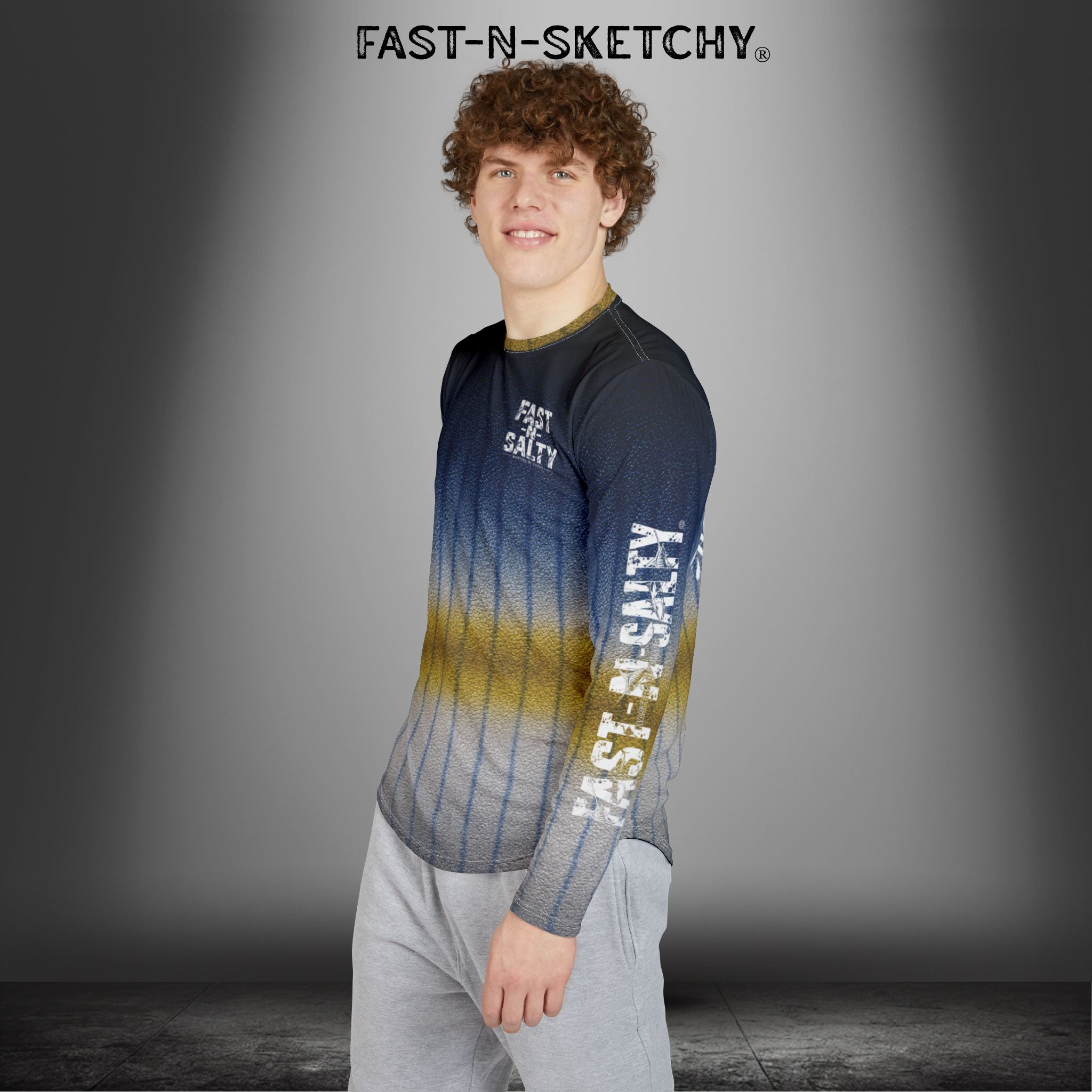 Yellowfin Tuna Camo Fast-N-Salty UV Protection Long Sleeve Shirt