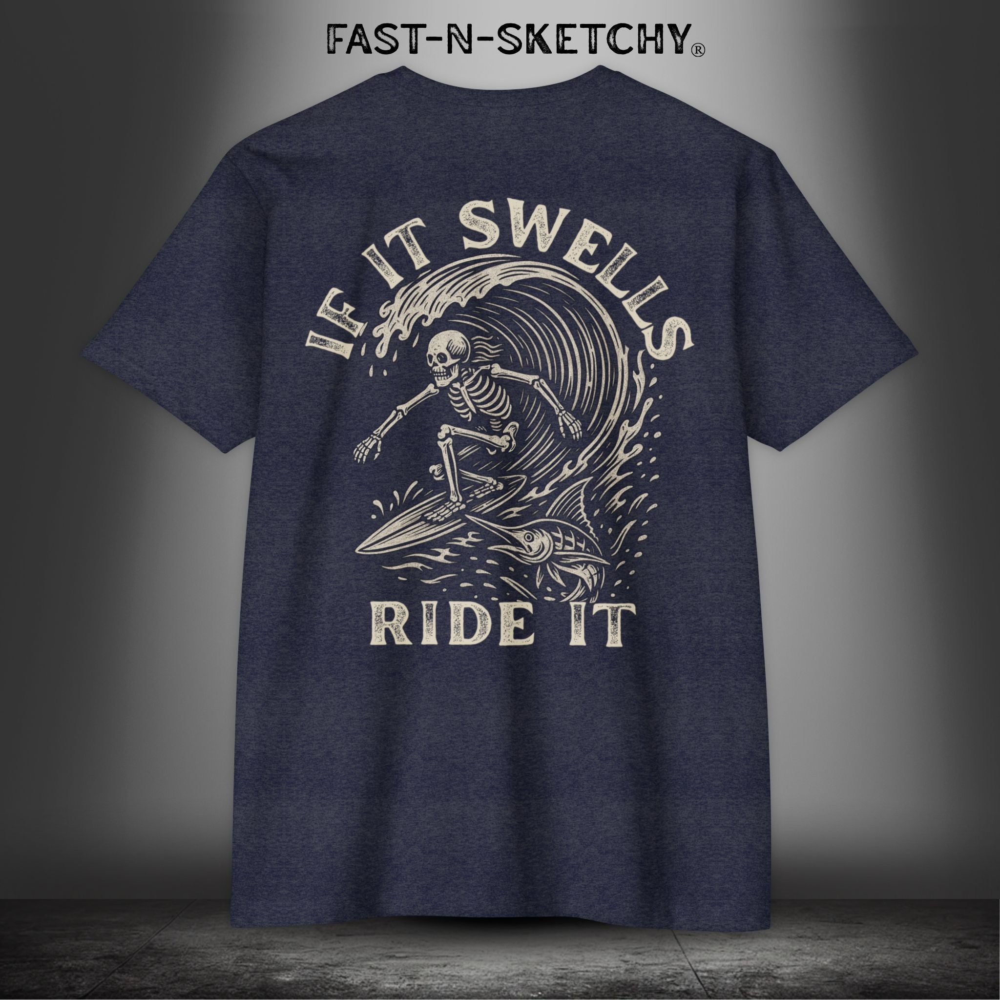 If It Swells, Ride It: FAST-N-SALTY - T-Shirt Next Level 6210 (Other Colors)