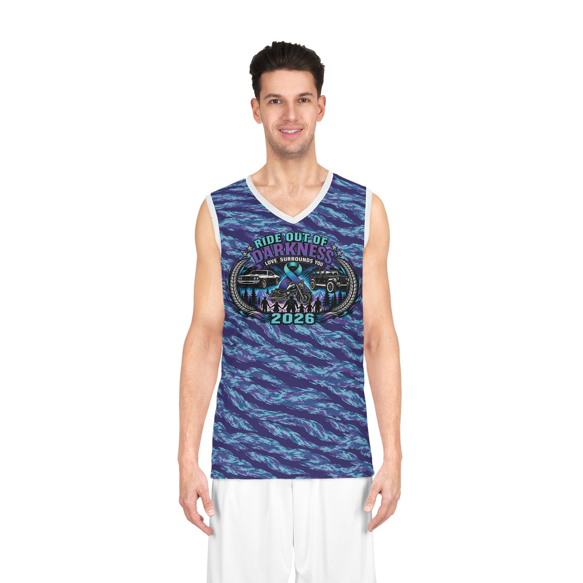Ride Out of Darkness 2026 Basketball Jersey — All-Over Print Tank - LSY