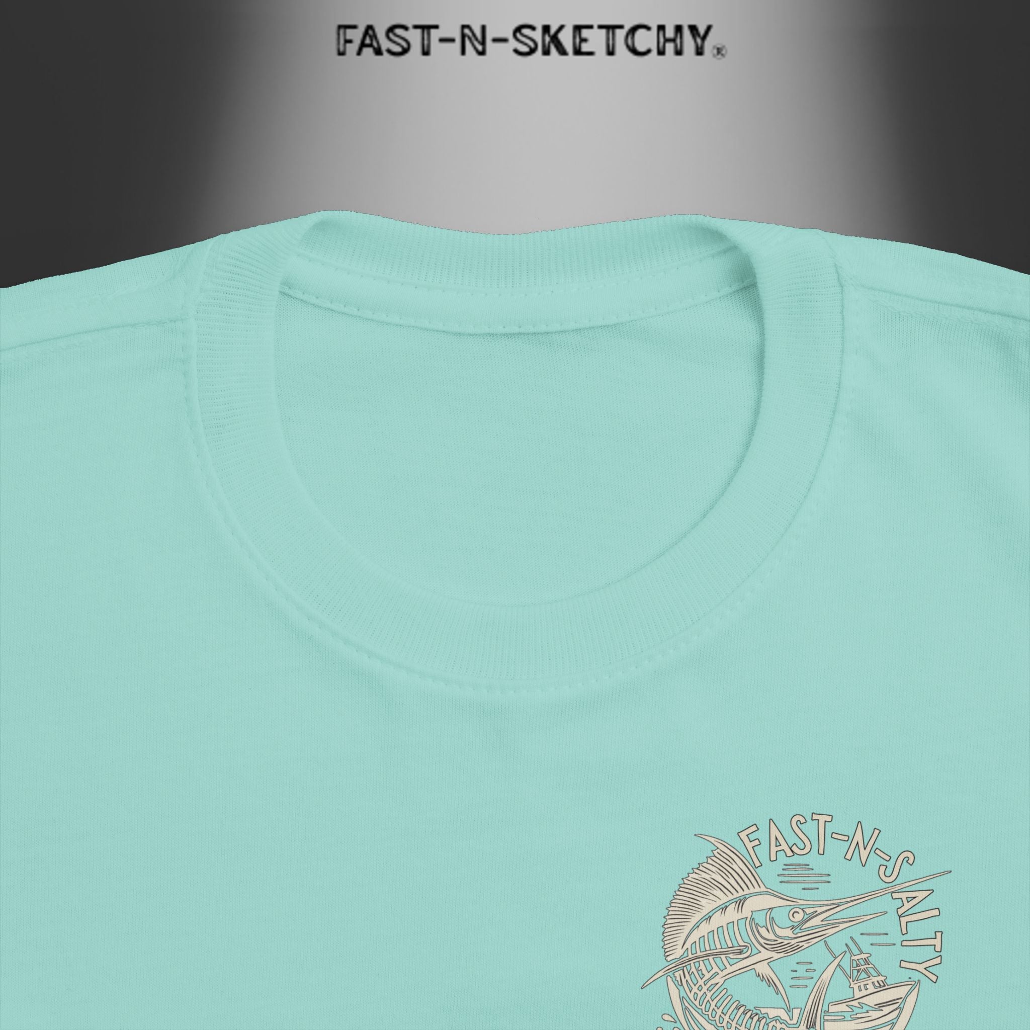 FAST-N-SALTY™ Catch Me If You Can – Marlin Toddler Tee | Fast Fins and Faster Feet.