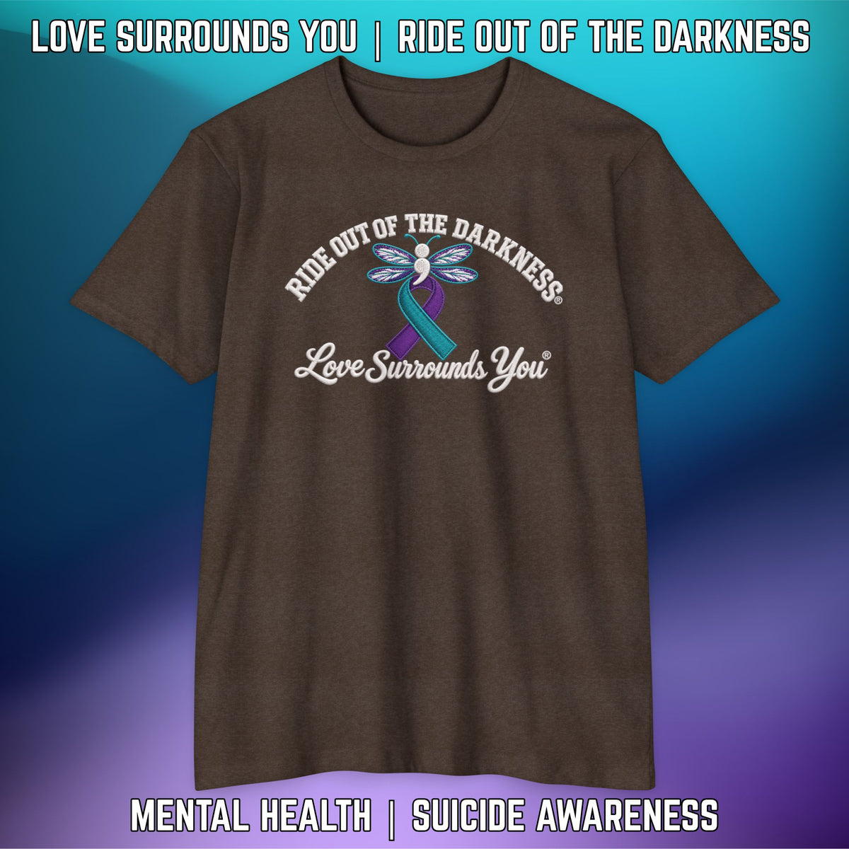 Ride Out of the Darkness Suicide Awareness T-Shirt — LSY